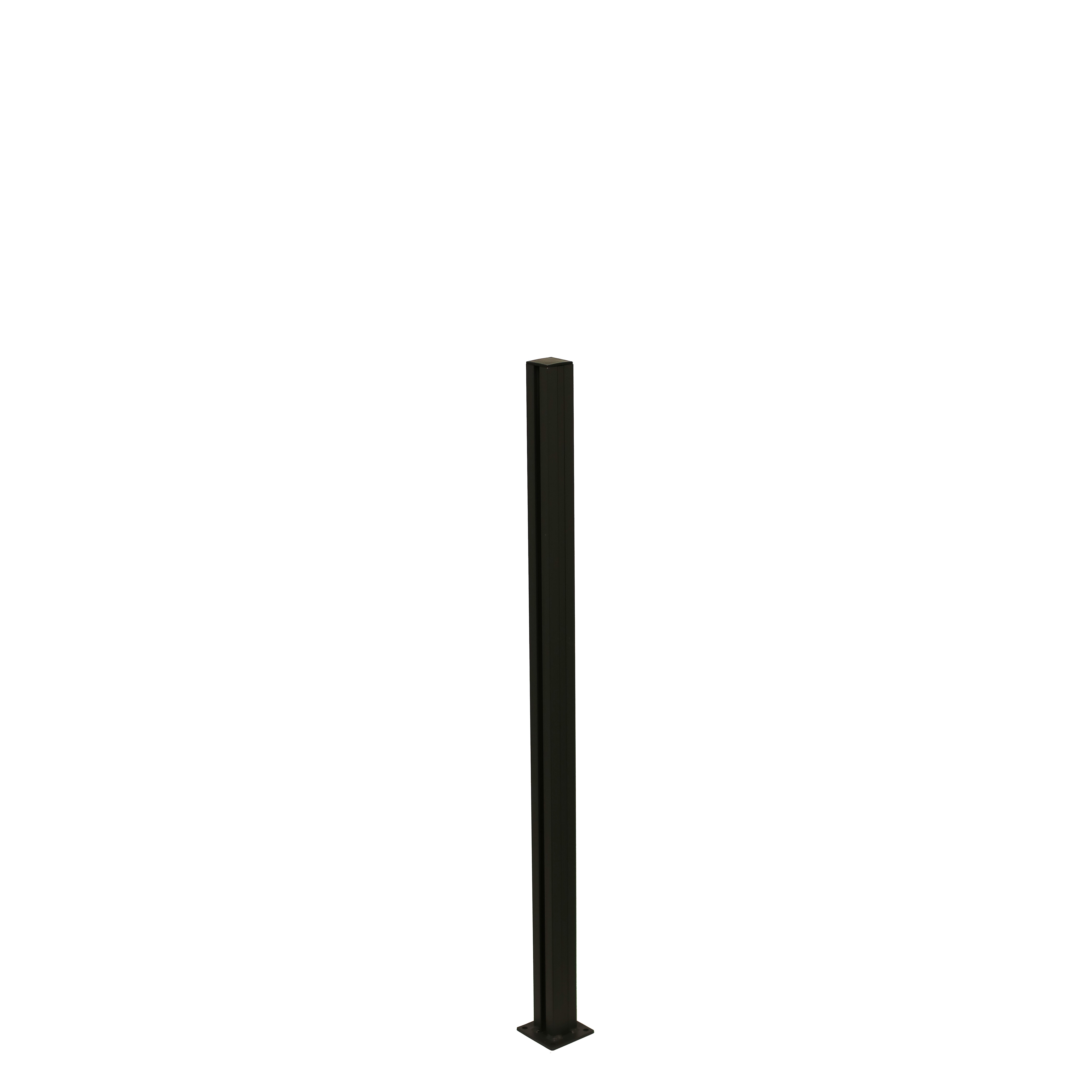 Multi alustolpe sort 1084 x 50 x 50 mm HORTUS