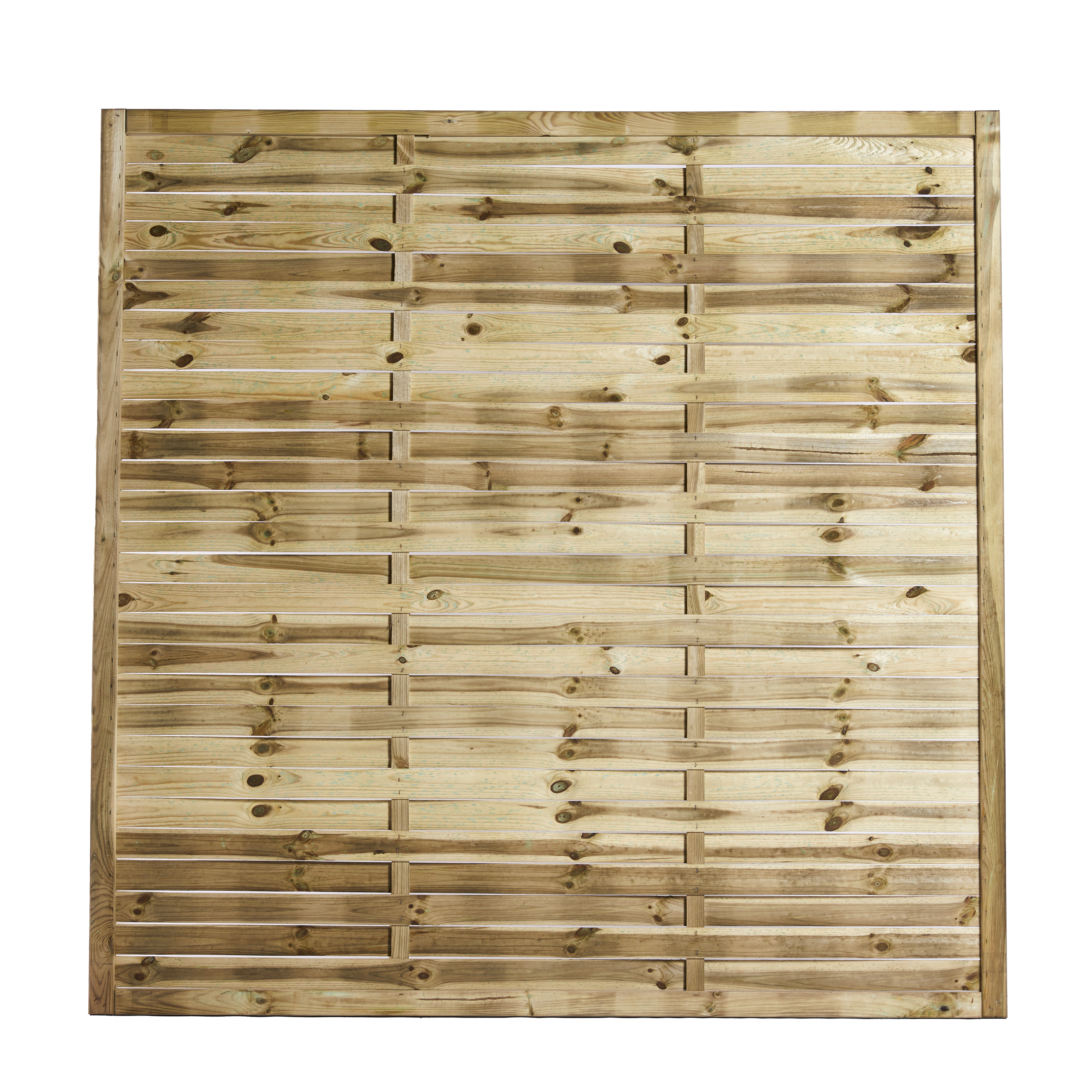 Lamelhegn 180 x 180 cm, trykimprægneret, NORDIC FENCE, BASE