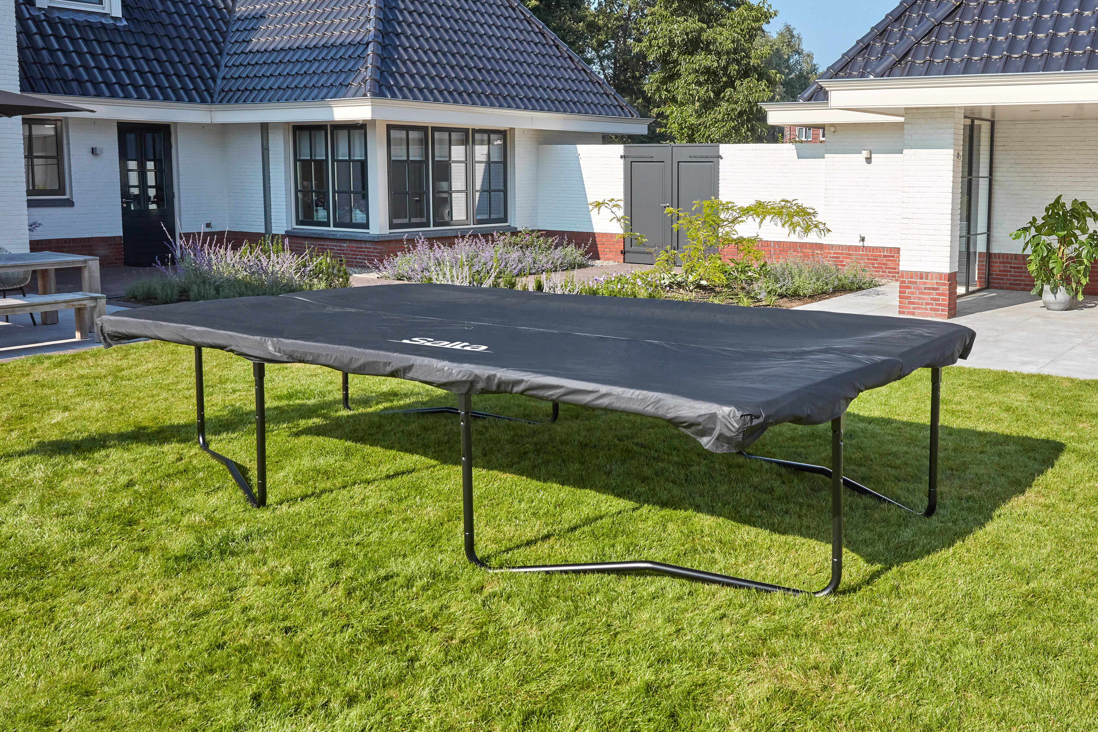 Cover til trampolin 366 x 244 cm, sort Salta