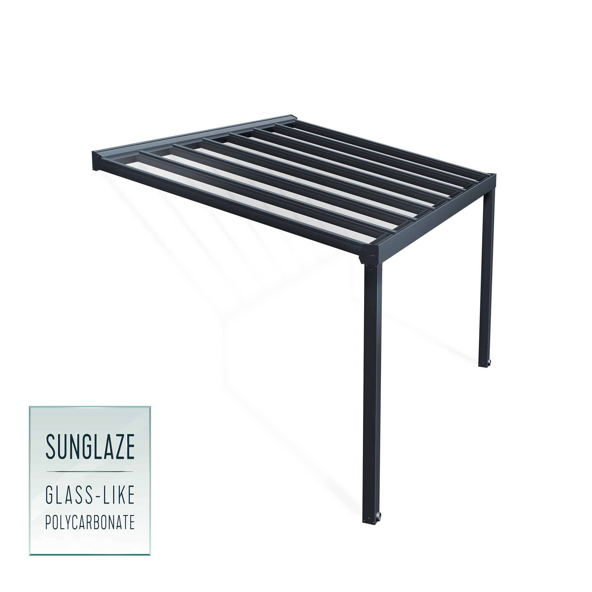 Patio cover Stockholm 3.4 x 5.2 m, anthracite Palram - Canopia