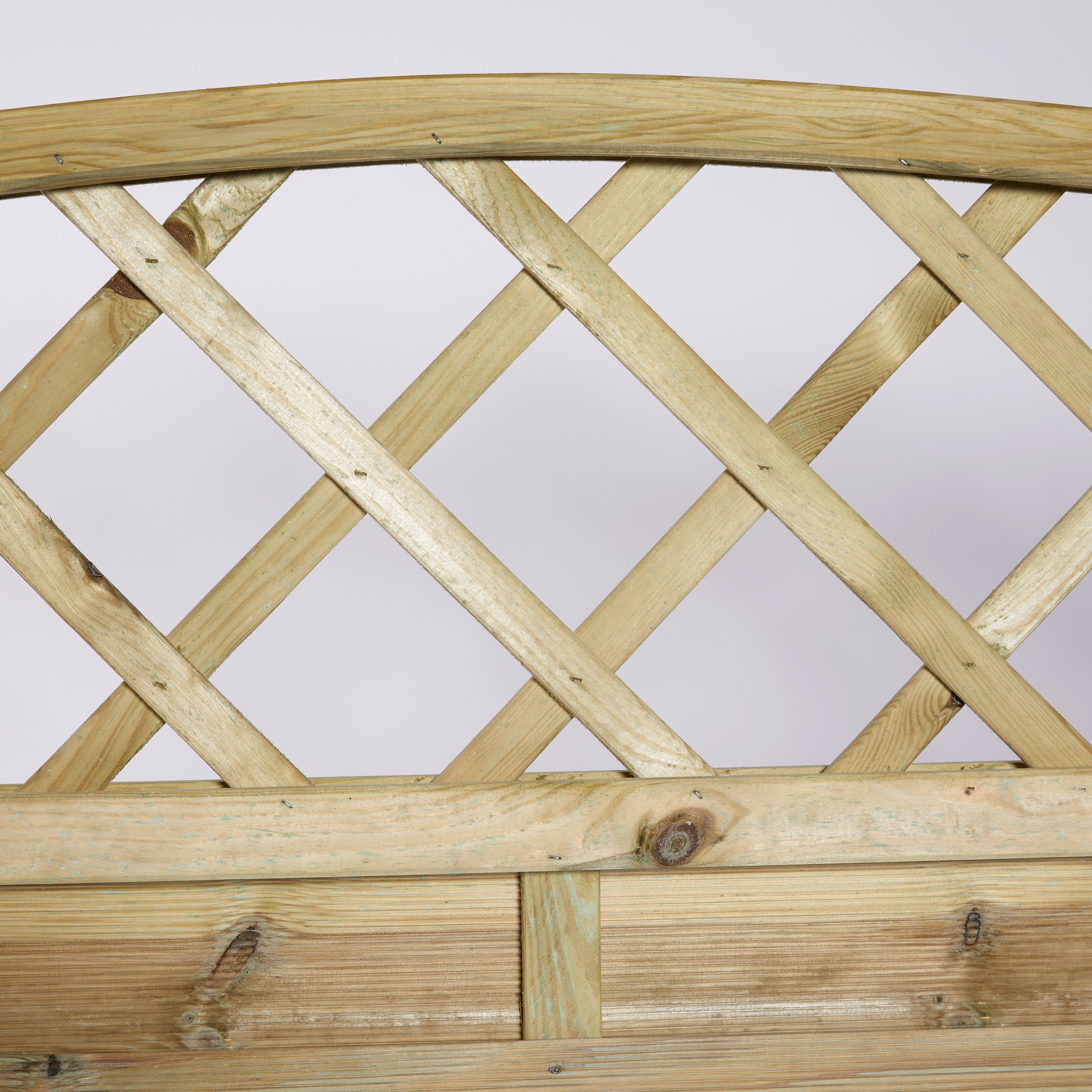 Tæthegn med espalier 180 x 165/180 cm, trykimprægneret, NORDIC FENCE, SOLID