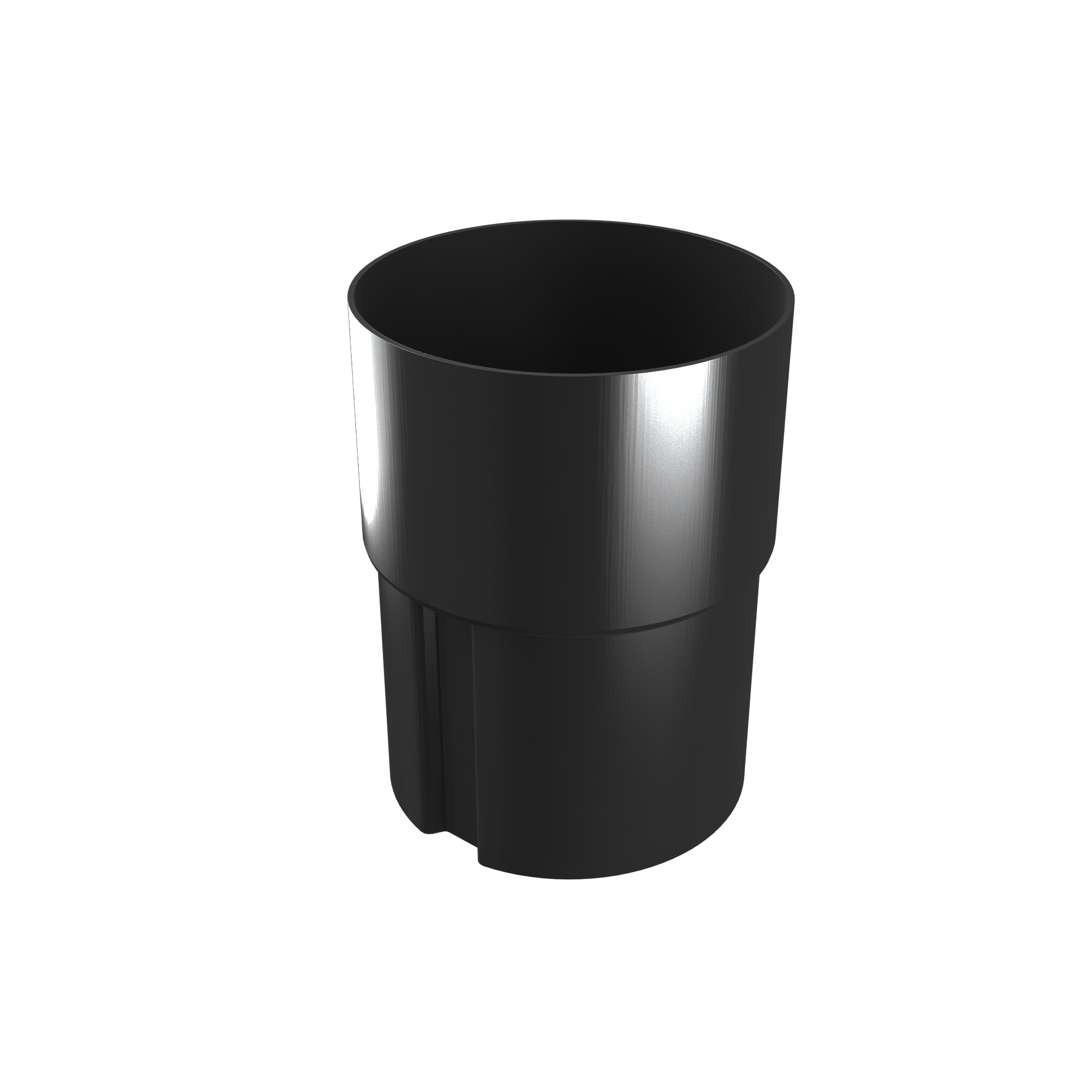 N70 rørsamlemuffe - aluminium sort