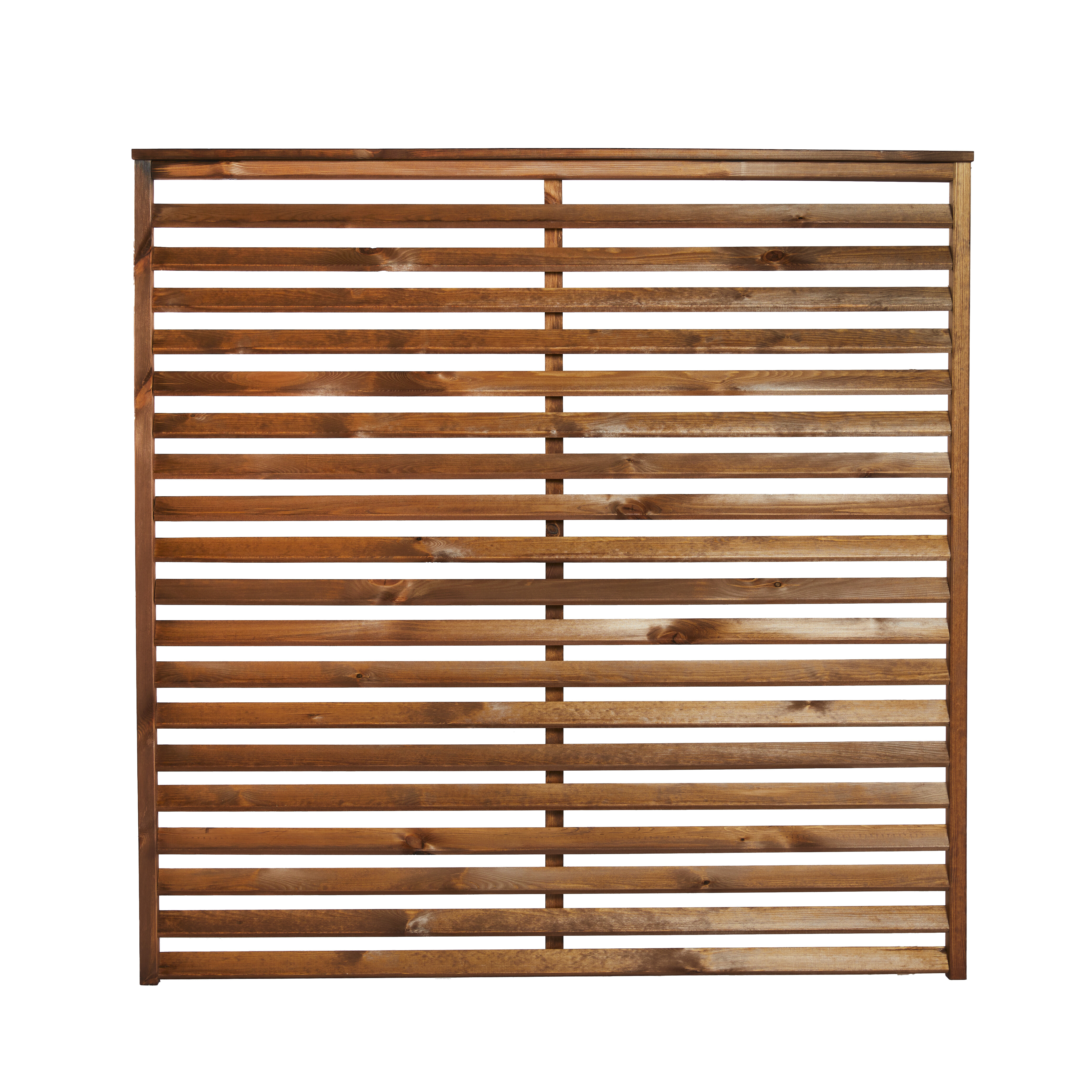 Læhegn, Teak Grundmalet, 160 x 160 cm, NORDIC FENCE, NOVA