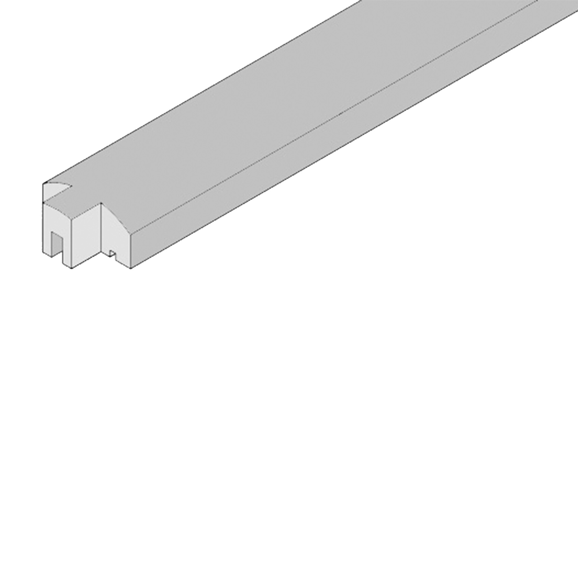 Lige top til profilhegn 6 x 3 x 200 cm HORTUS