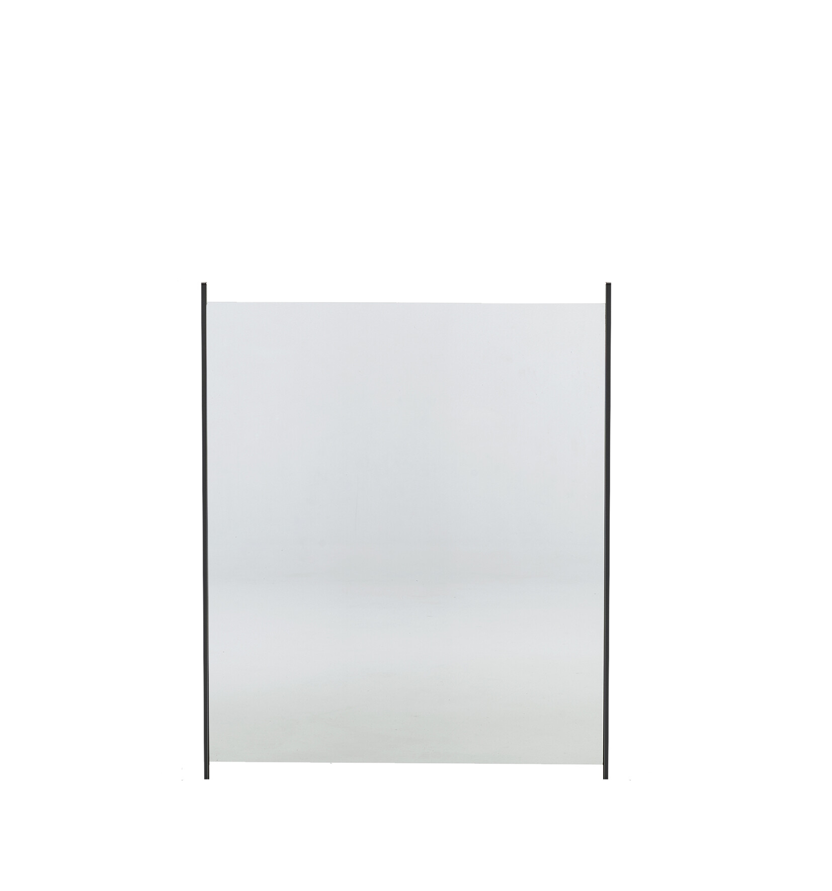 Glashegn til alu stolper klart glas 100 x 80 cm HORTUS