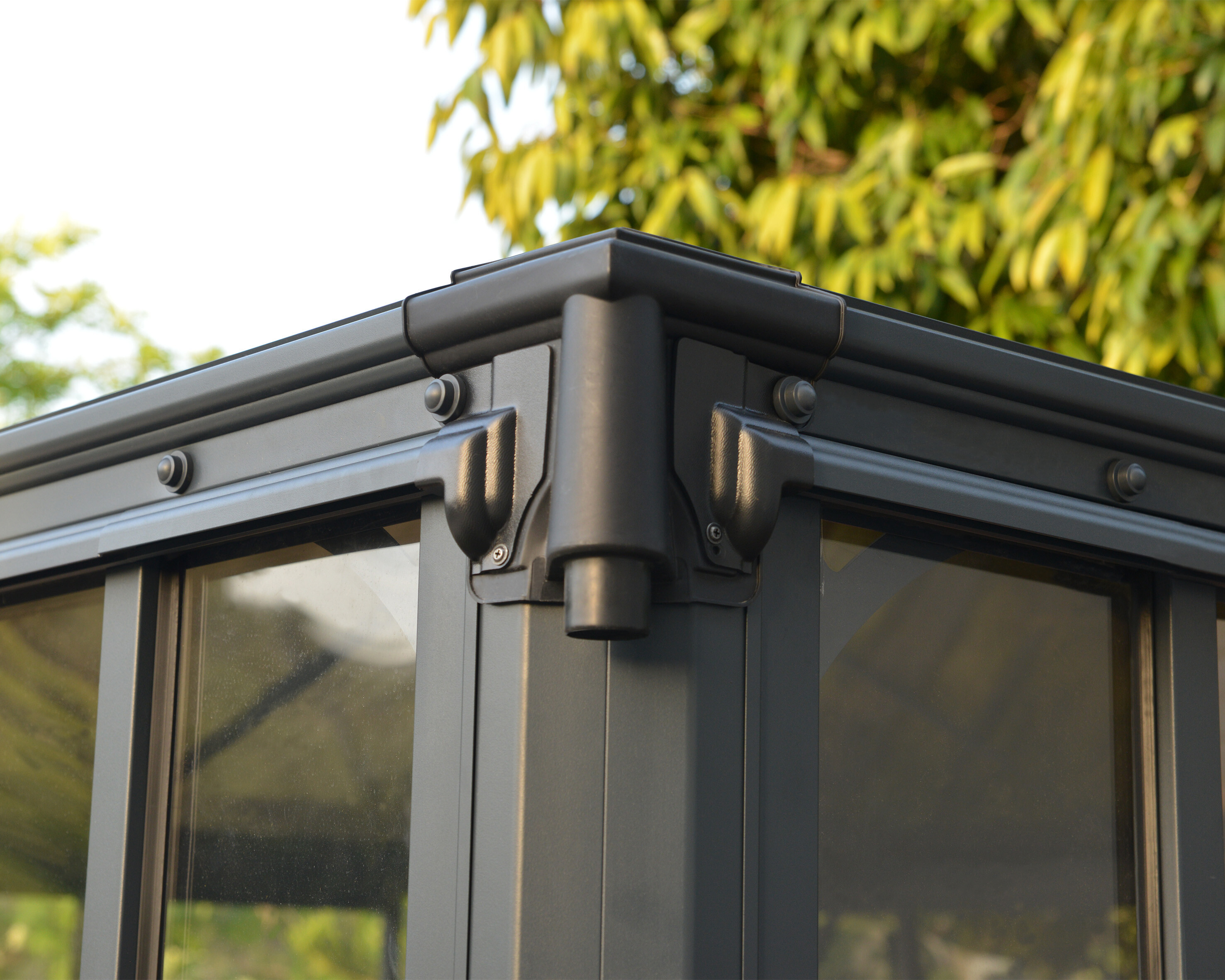 Gazebo closed garden gazebo Ledro 3600, anthracit grey Palram - Canopia