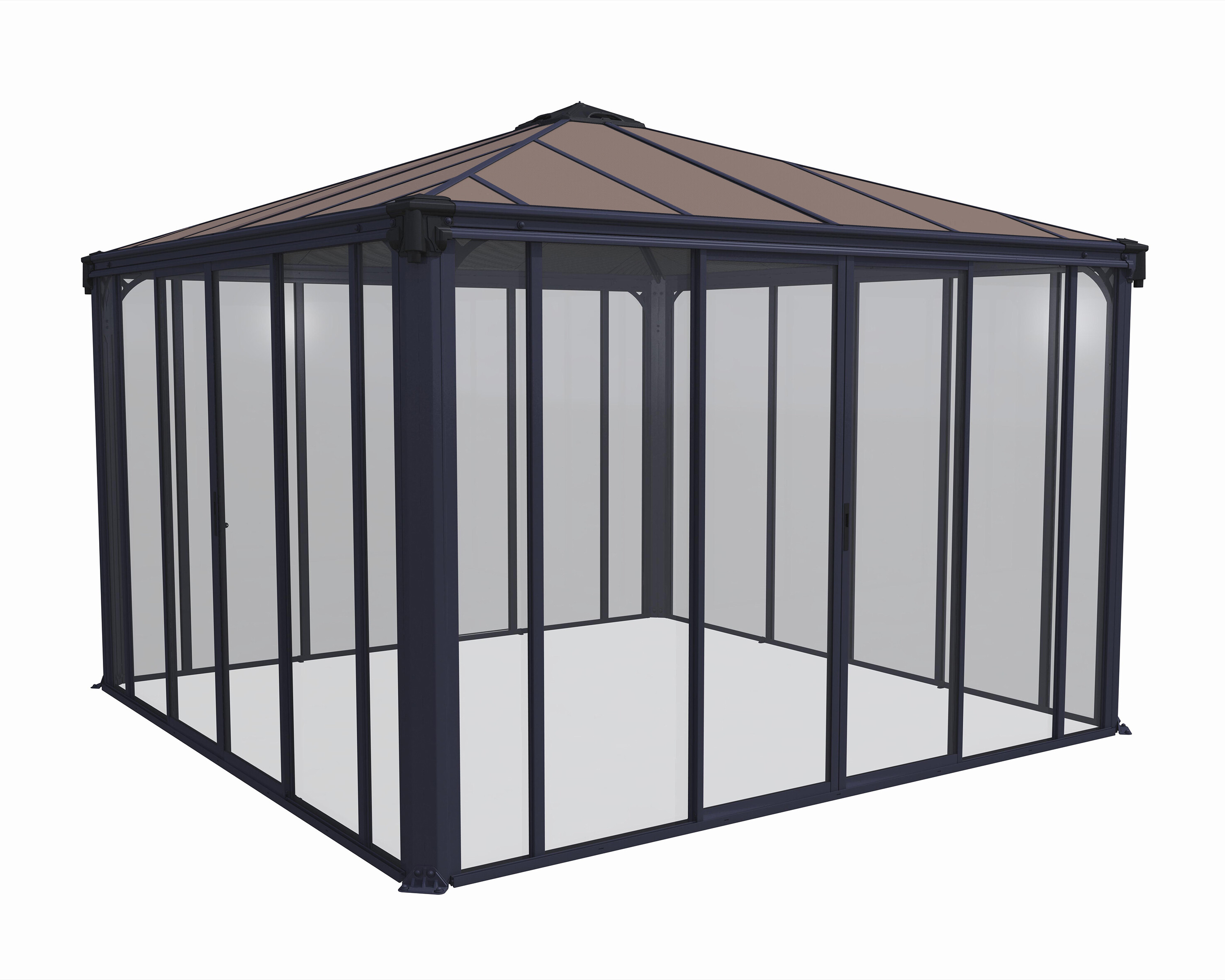 Gazebo closed garden gazebo Ledro 3600, anthracit grey Palram - Canopia