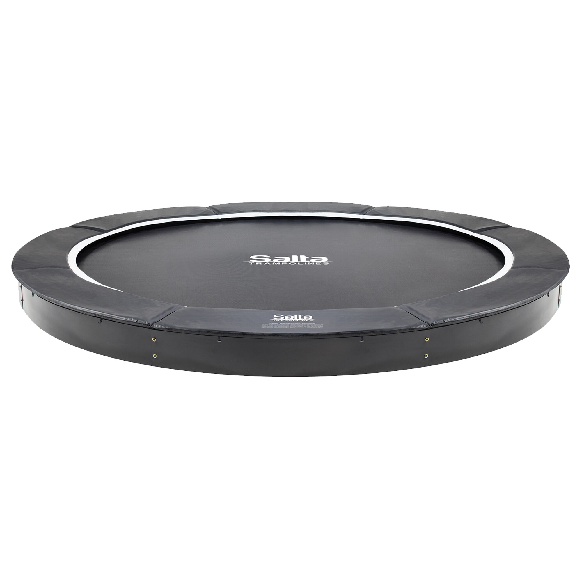 Trampolin Royal Baseground Ø427 cm, sort inkl. sikkerhedsnet Salta