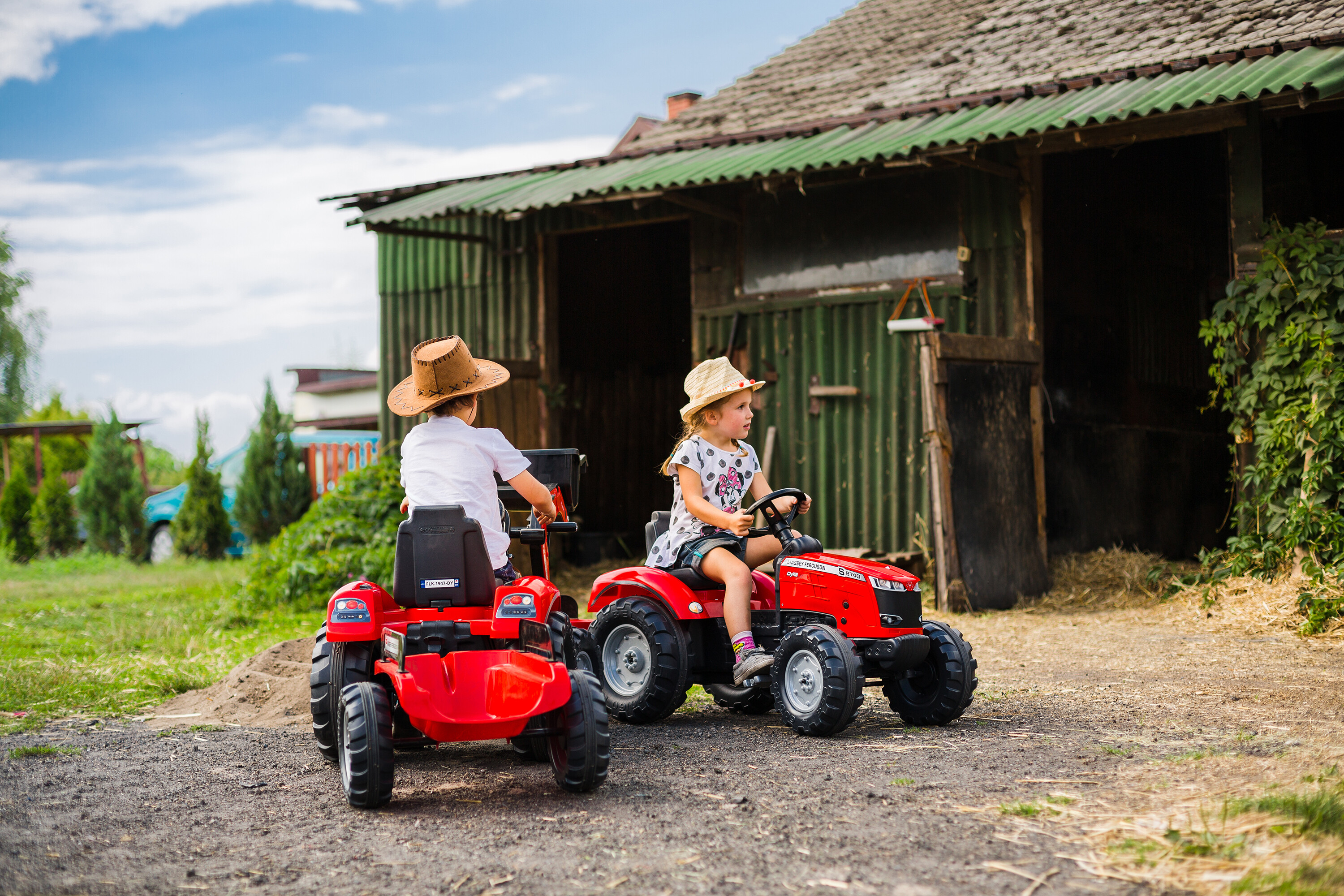 Frontlæsser med vogn FALK Massey Ferguson