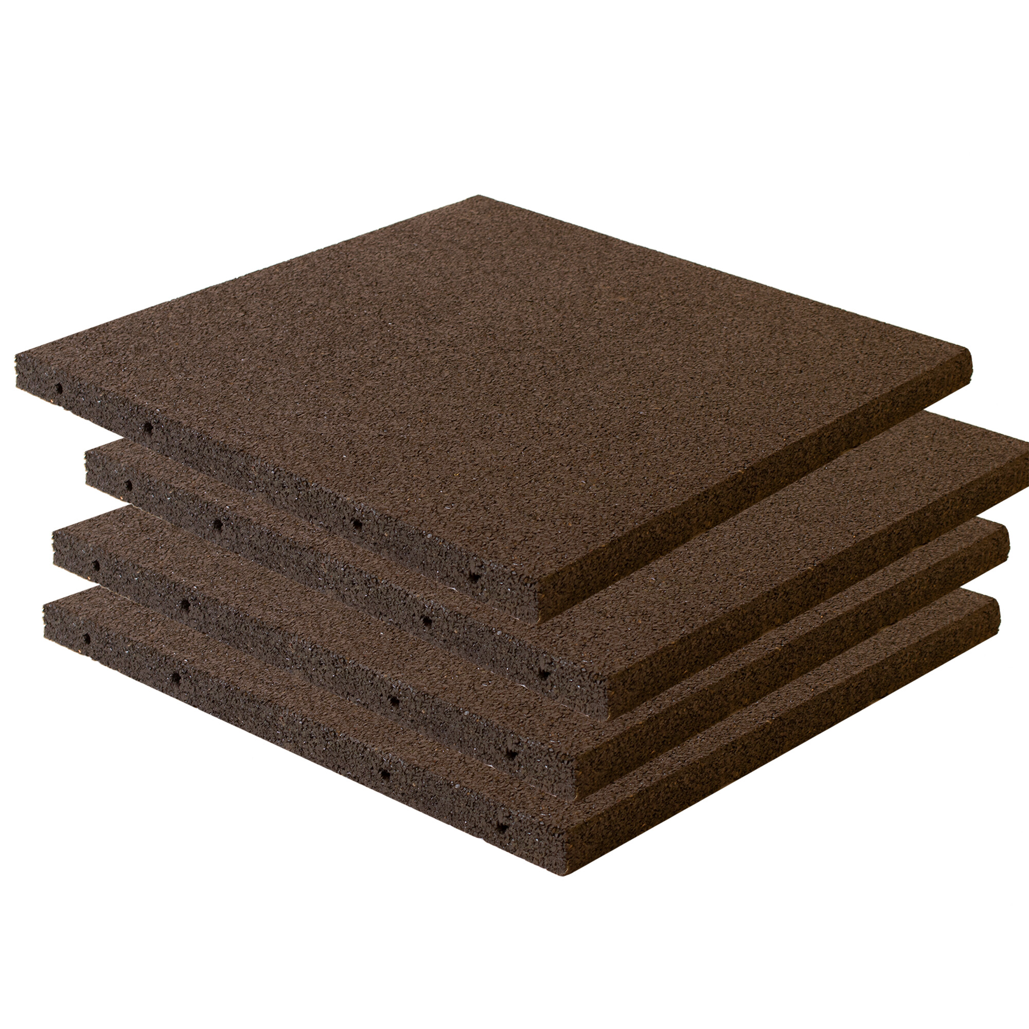 Gummiflise 50 x 50 x 3 cm sort NORDIC PLAY Active 30 m2 - 120 stk.