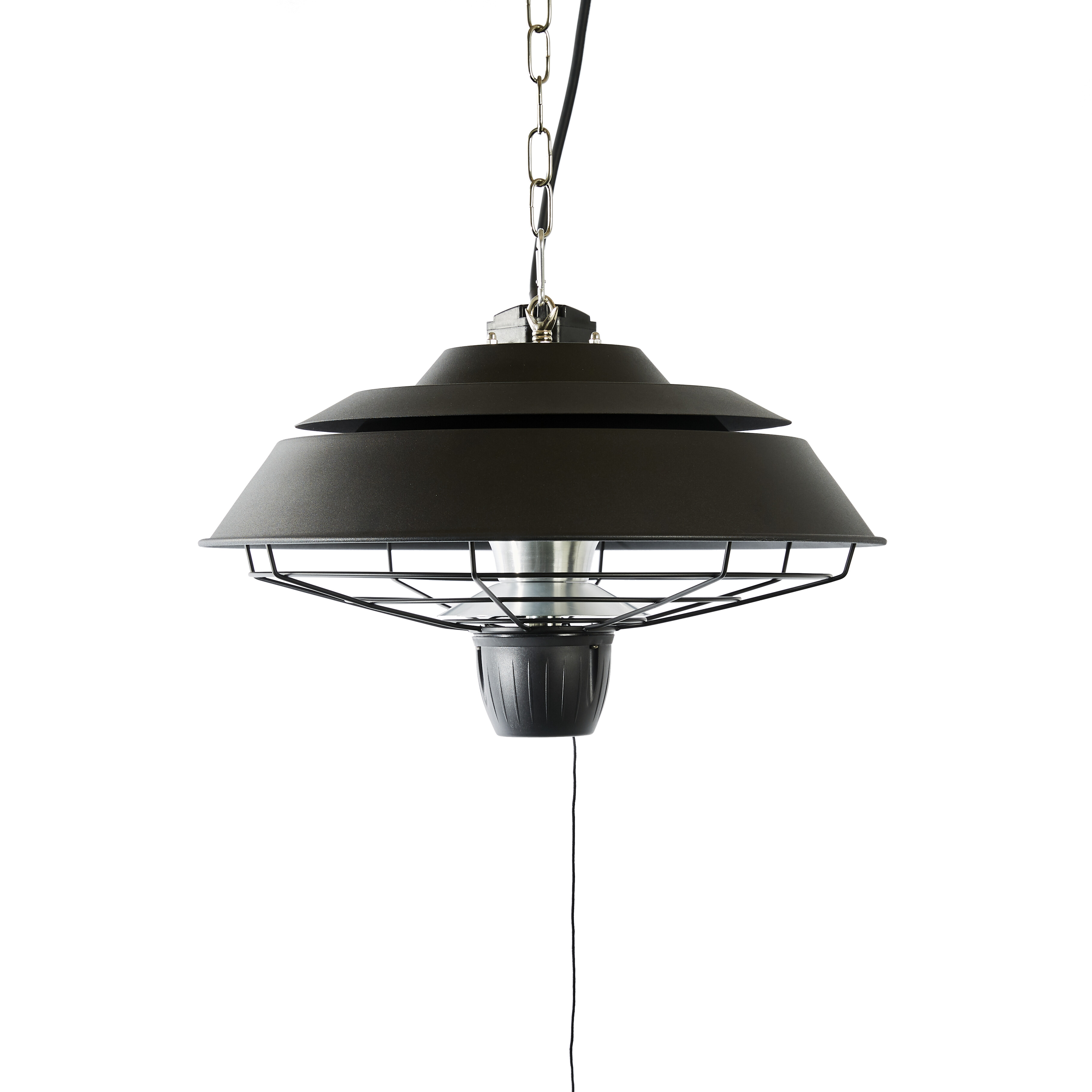 Terrassevarmer HORTUS 1500W lofthængt, sort