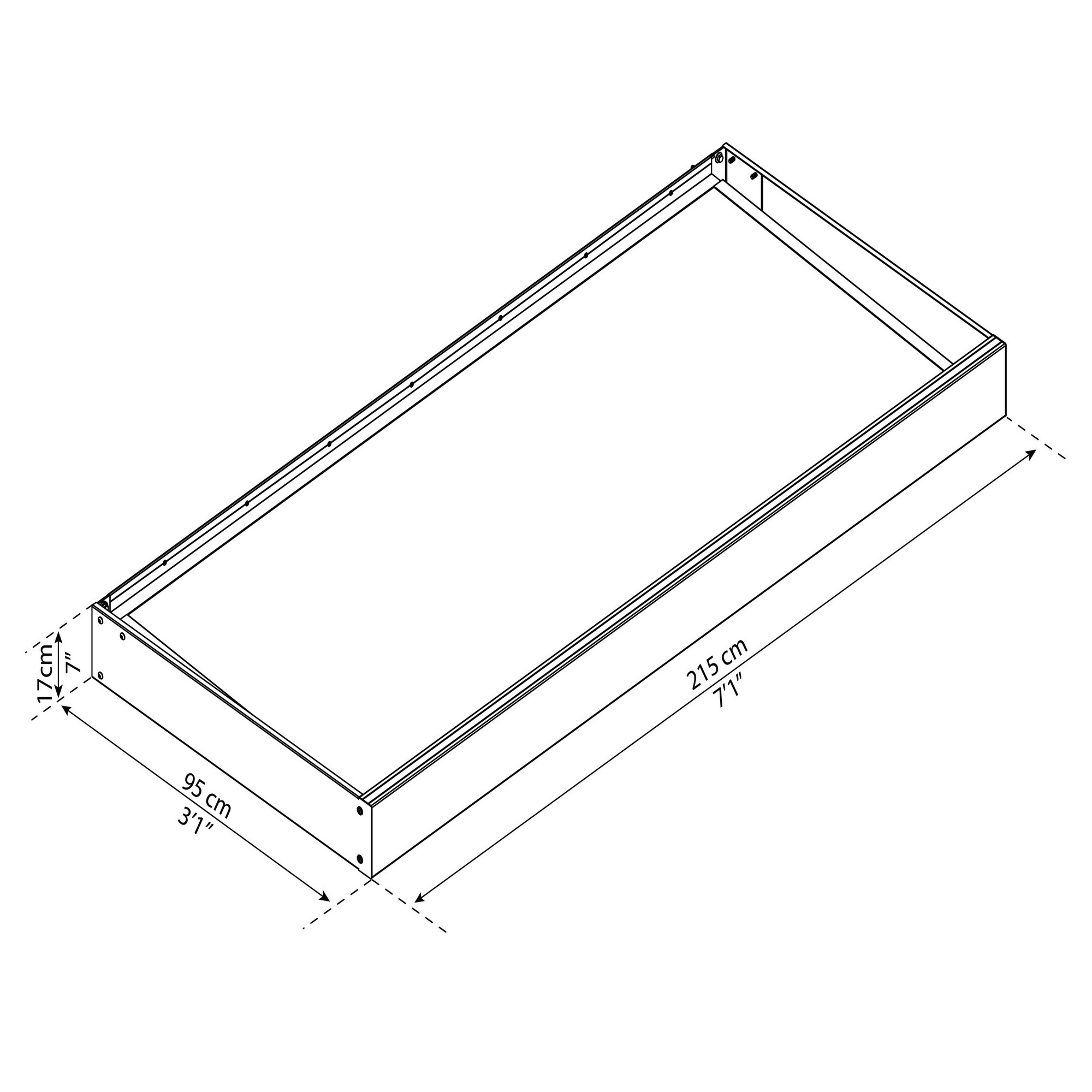 Dørbaldakin Sophia hvid opal 215 x 95 cm Palram - Canopia