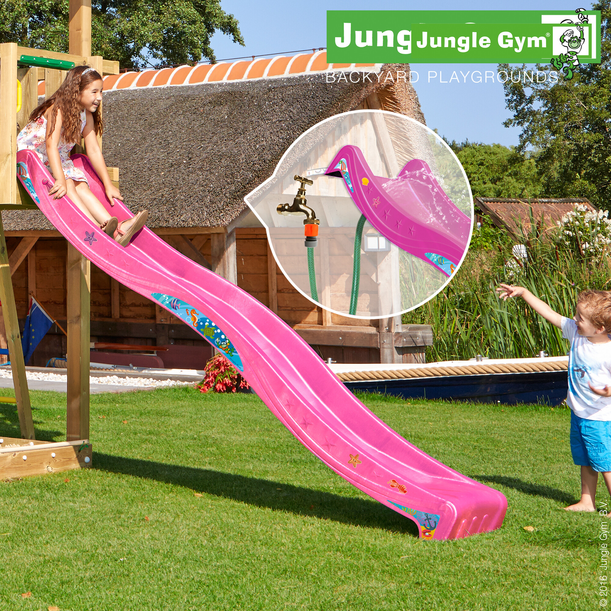 Rutschebane Violet 2,65 m Jungle Gym