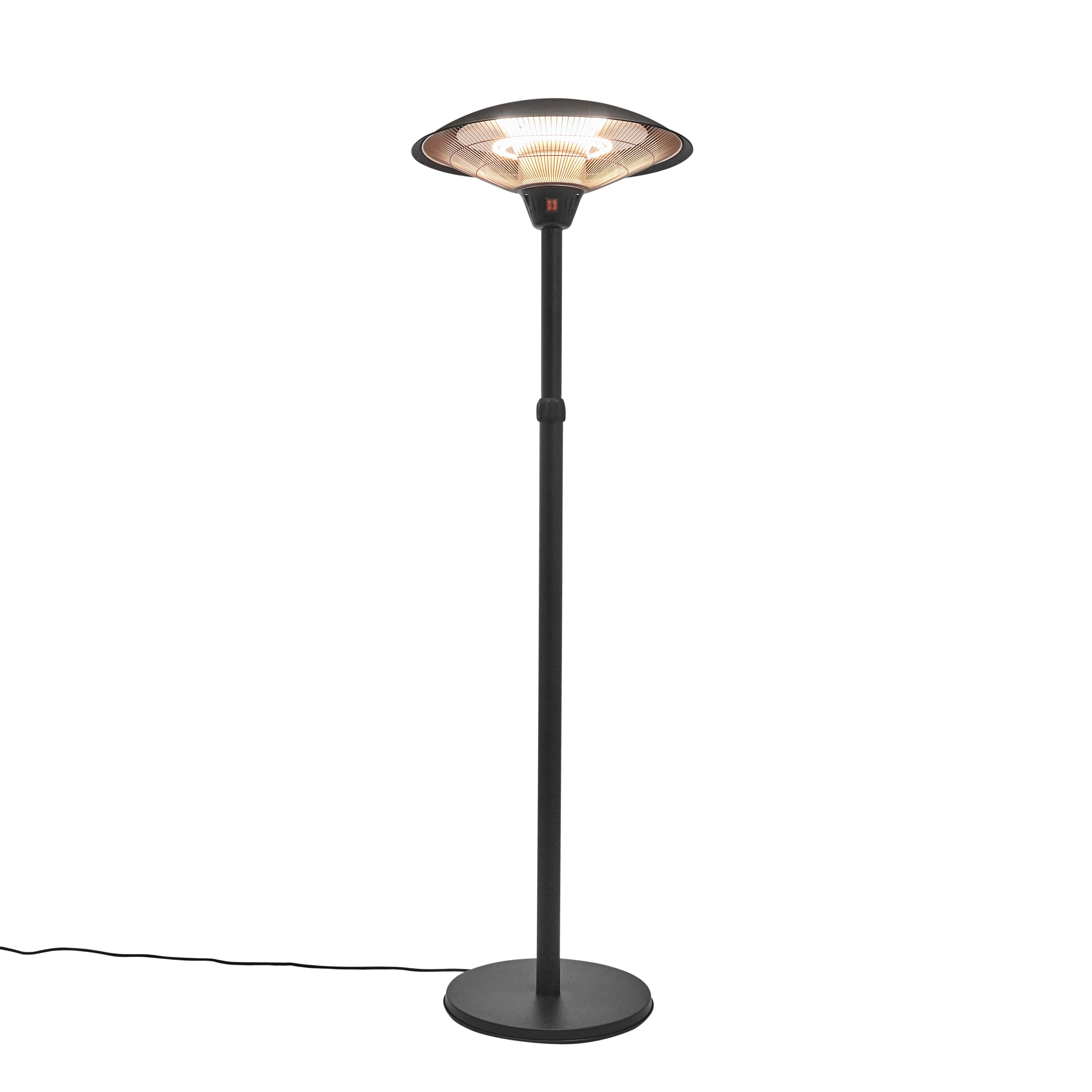 Terrassvärmare golvmodell 2100 W HORTUS, svart