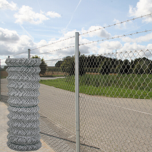Galvanised chain link fence 1800/50/2.41/25 M