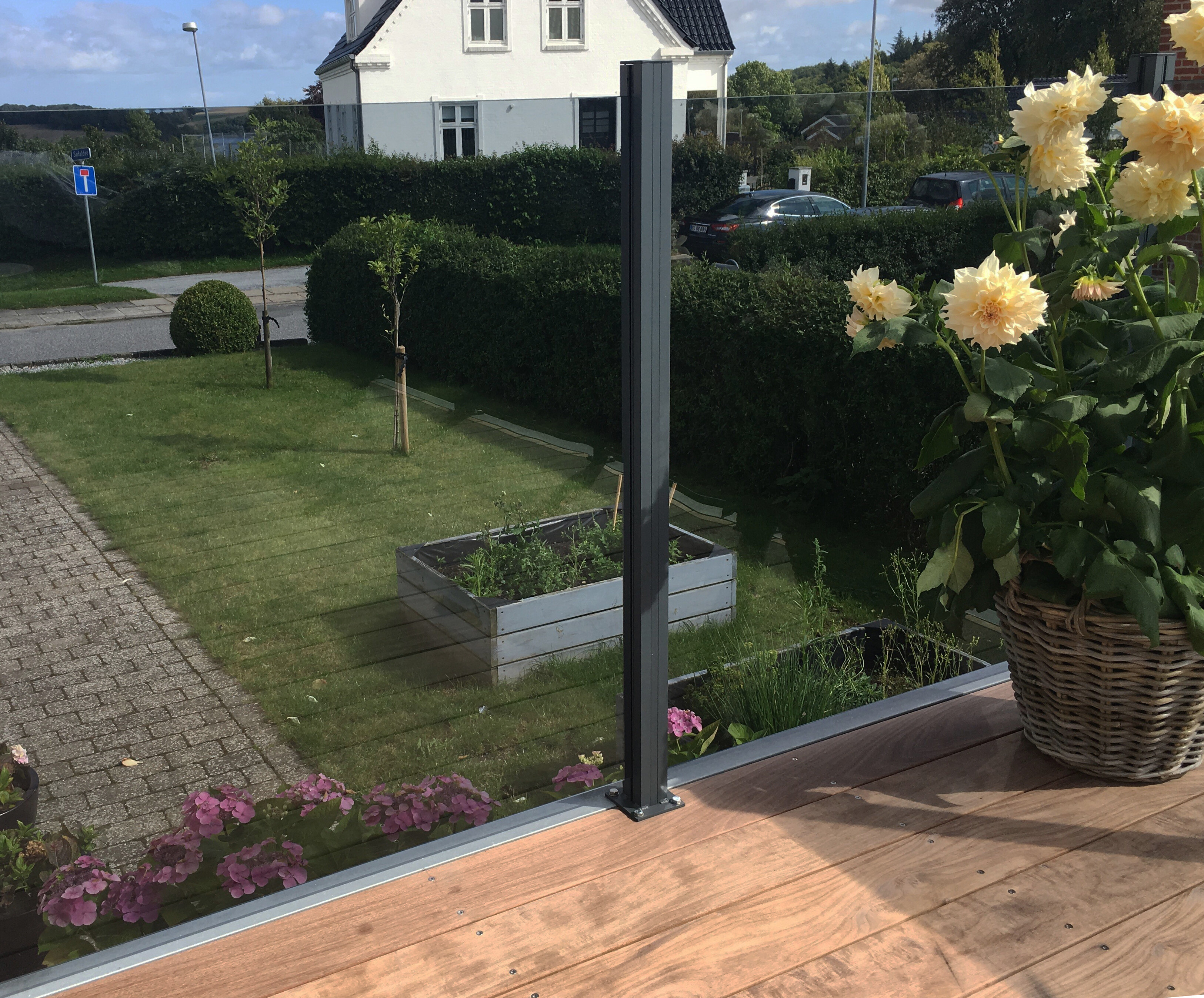 Glashavehegn med aluskinne 1000 x 950 mm HORTUS