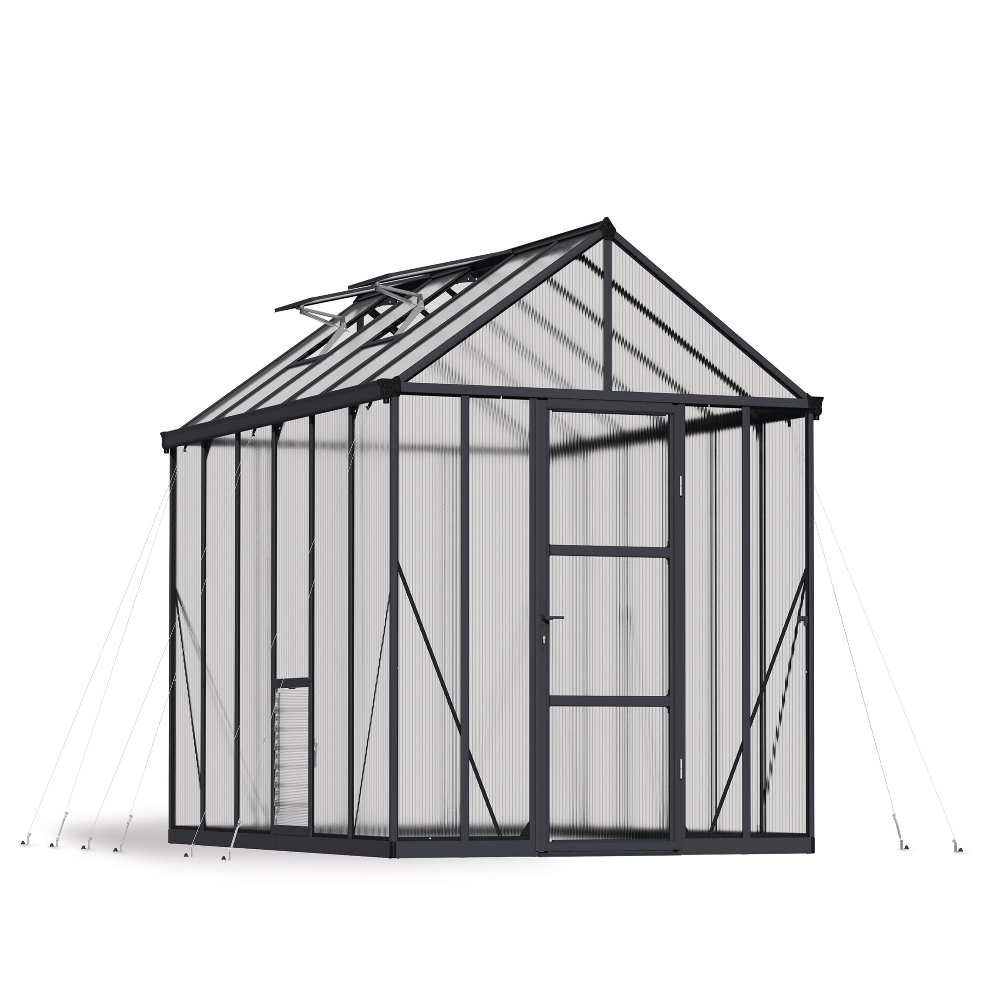 Drivhus Glory 9,2 m2 grå Palram - Canopia