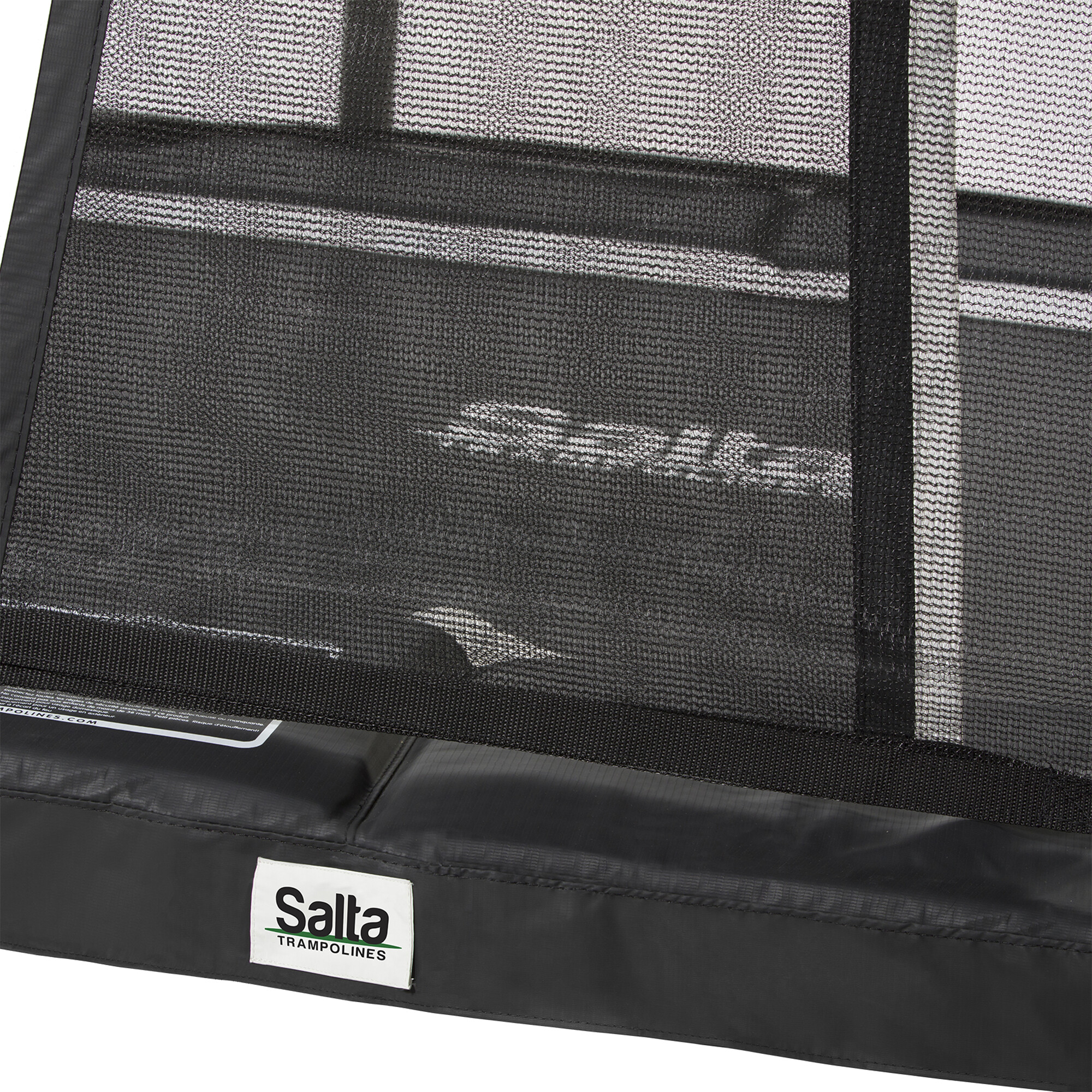 Trampolin Premium Black Edition rektangulær 305 x 214 cm inkl. sikkerhedsnet Salta