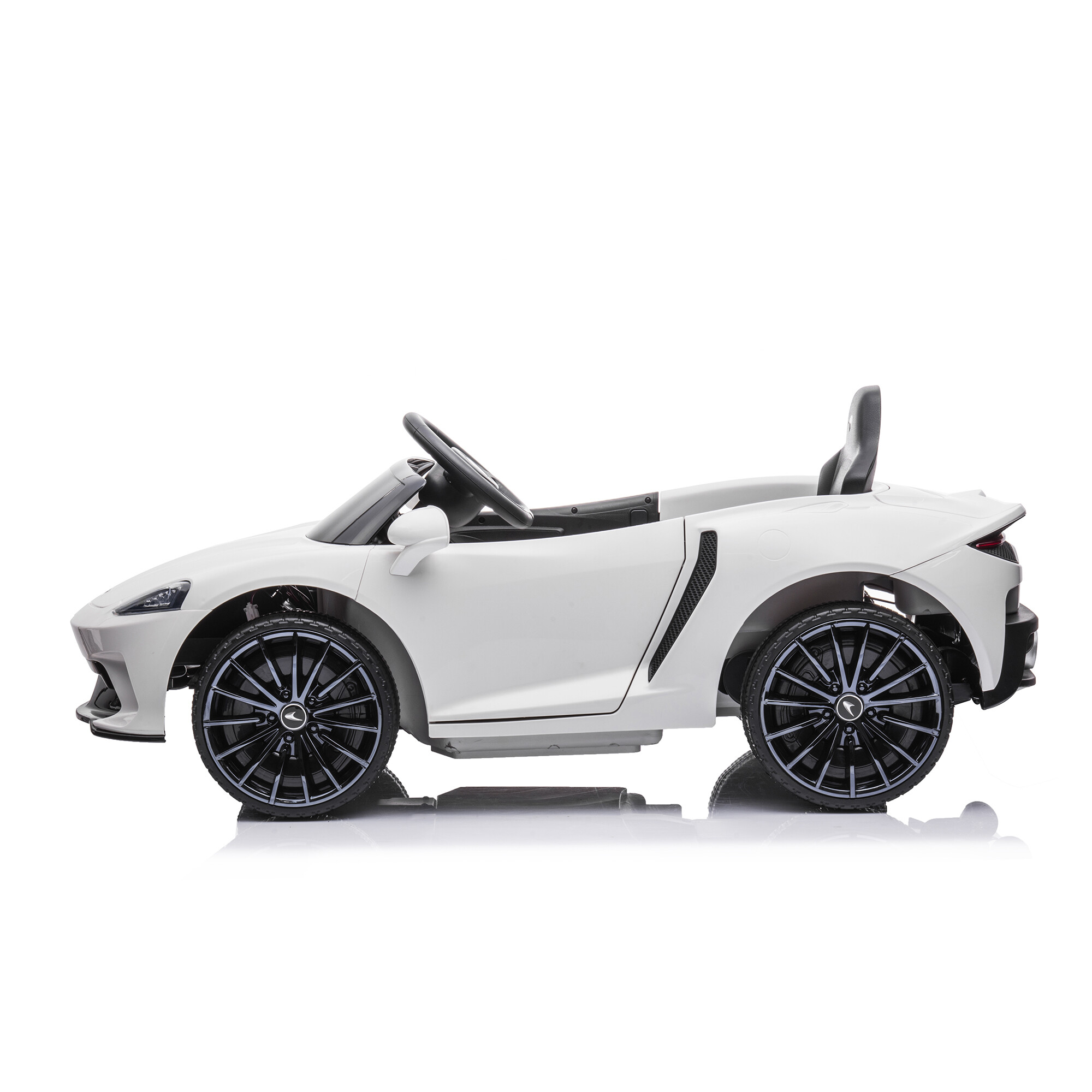 Elbil McLaren GT 12V4,5AH, EVA-hjul, BT, vit NORDIC PLAY
