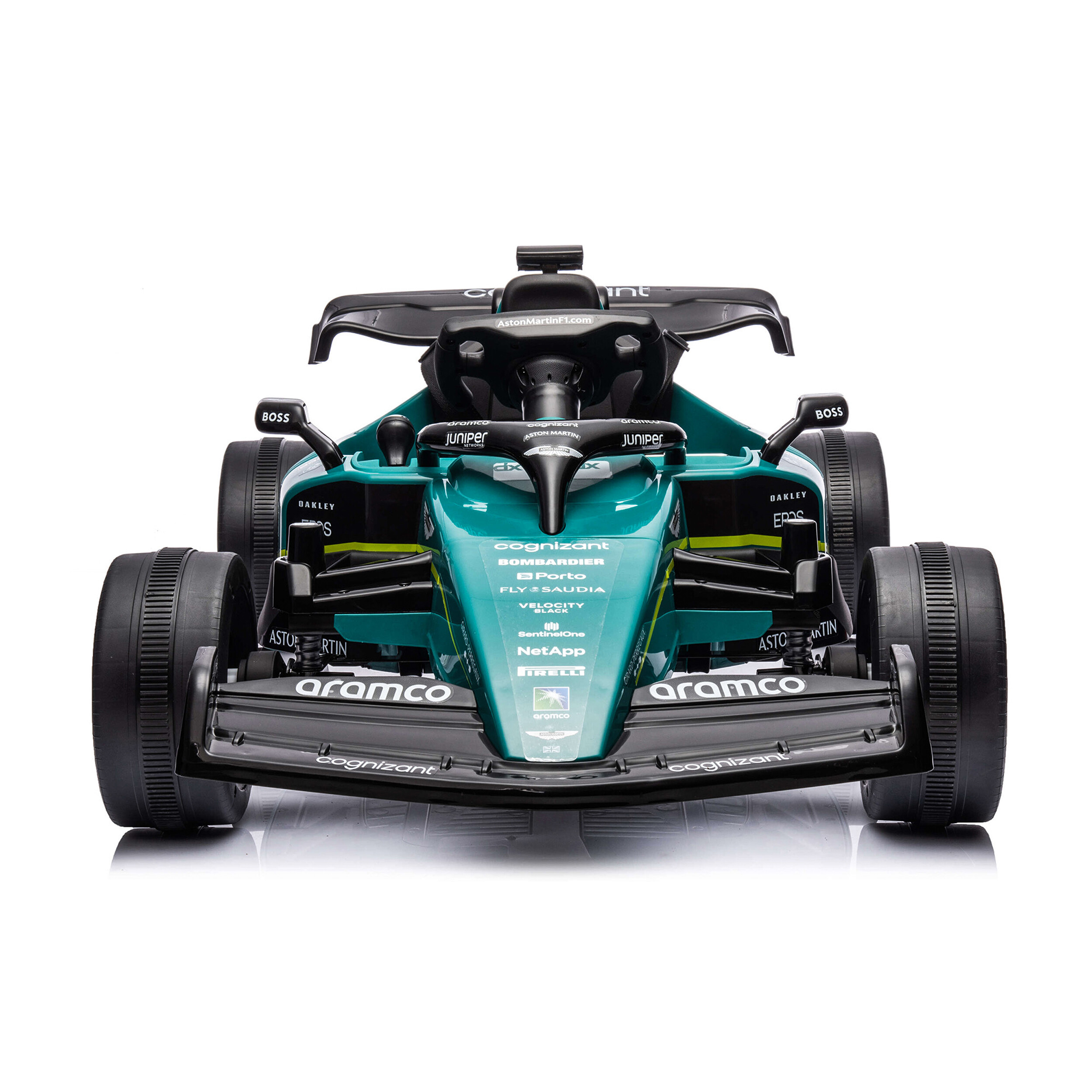 Elbil Formel 1 Aston Martin 4 x 12 motor, EVA hjul NORDIC PLAY