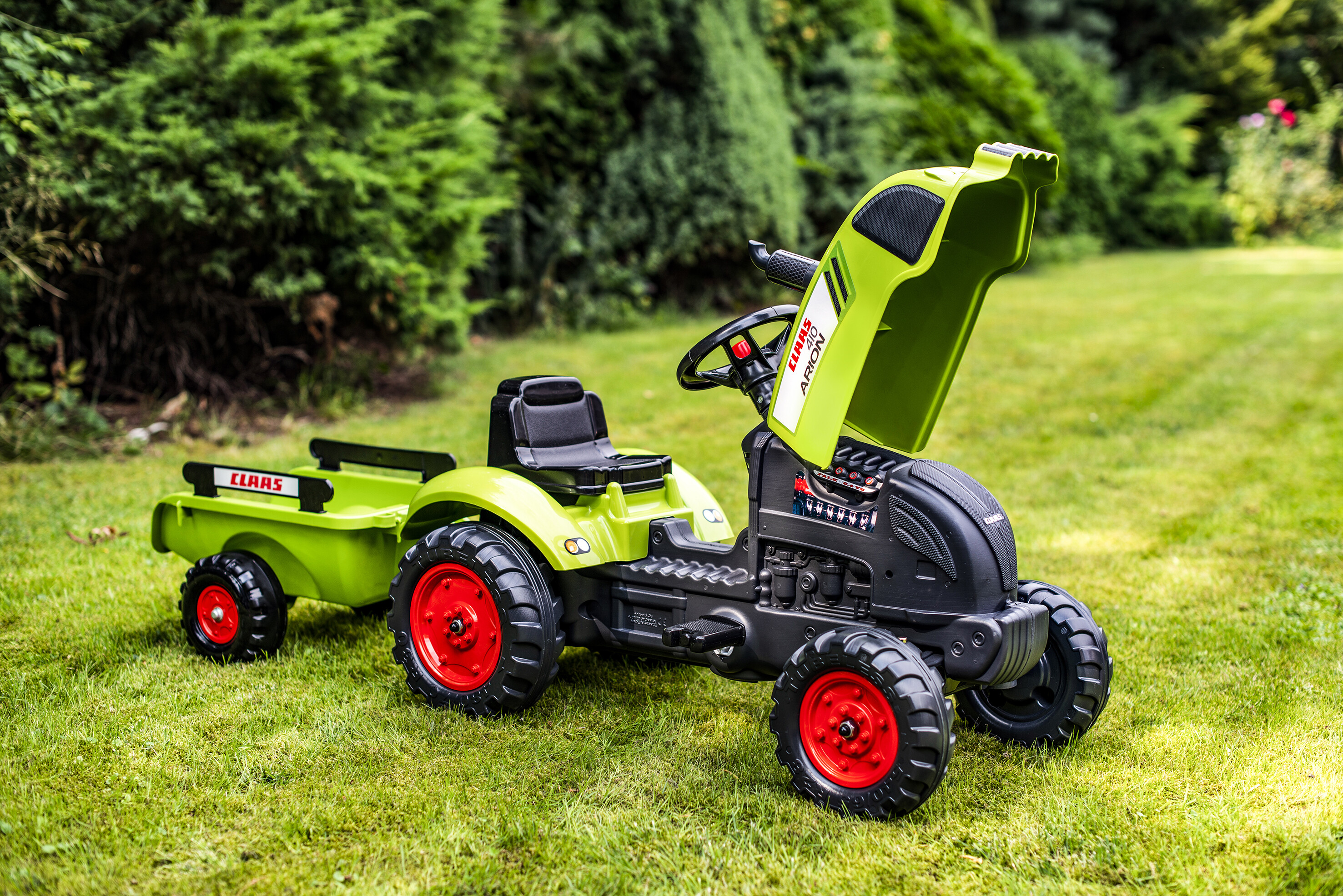 Tractor with trailor FALK Claas 