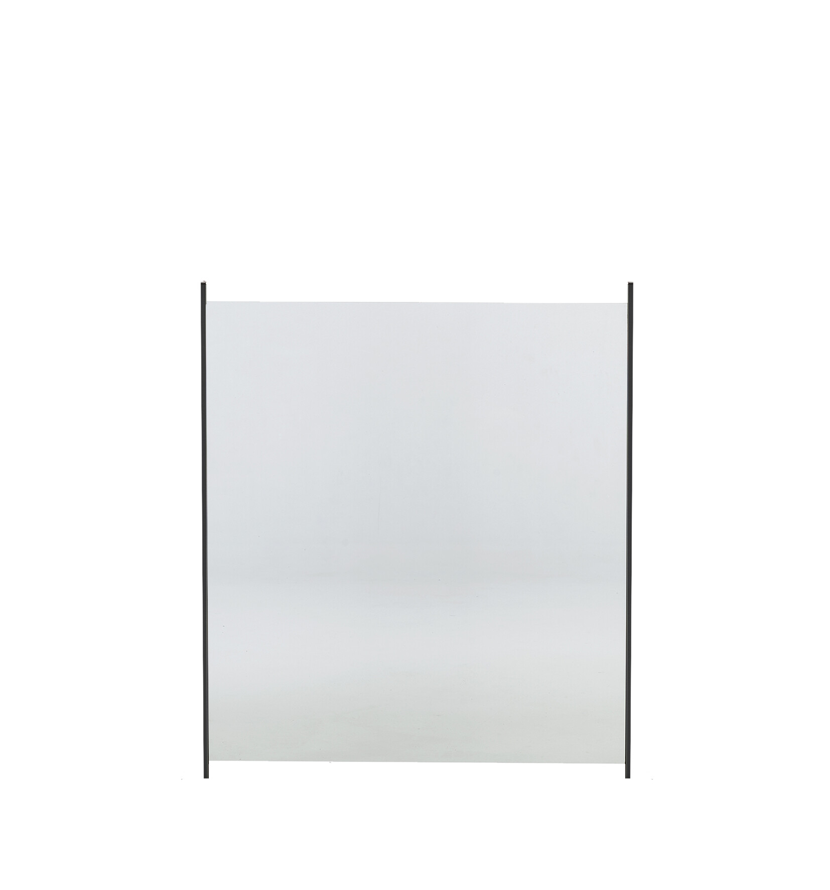 Glashegn til alu stolper 100 x 90 cm klar glas HORTUS