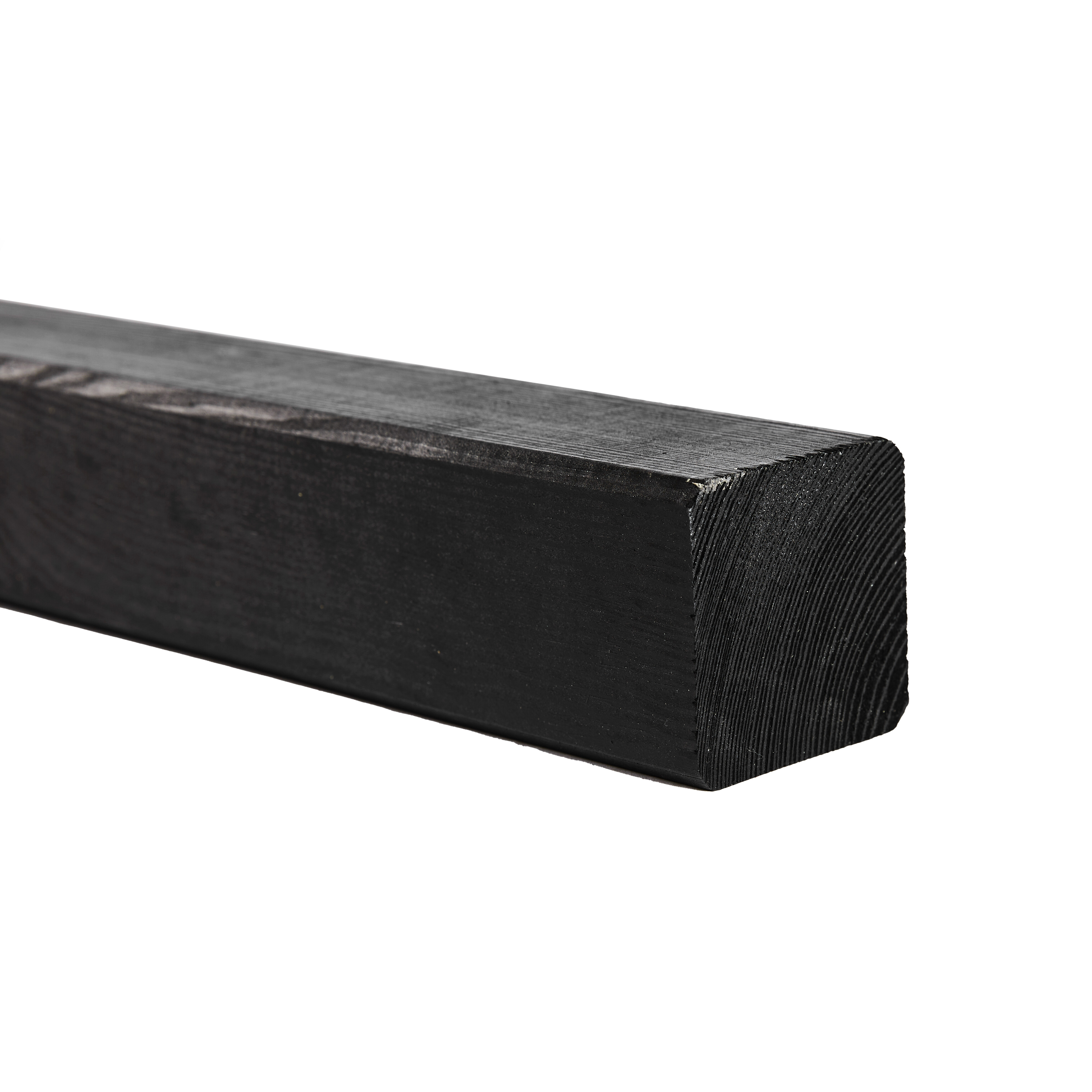 Hegnsstolpe sort grundmalet 7x7x150 cm, NORDIC FENCE