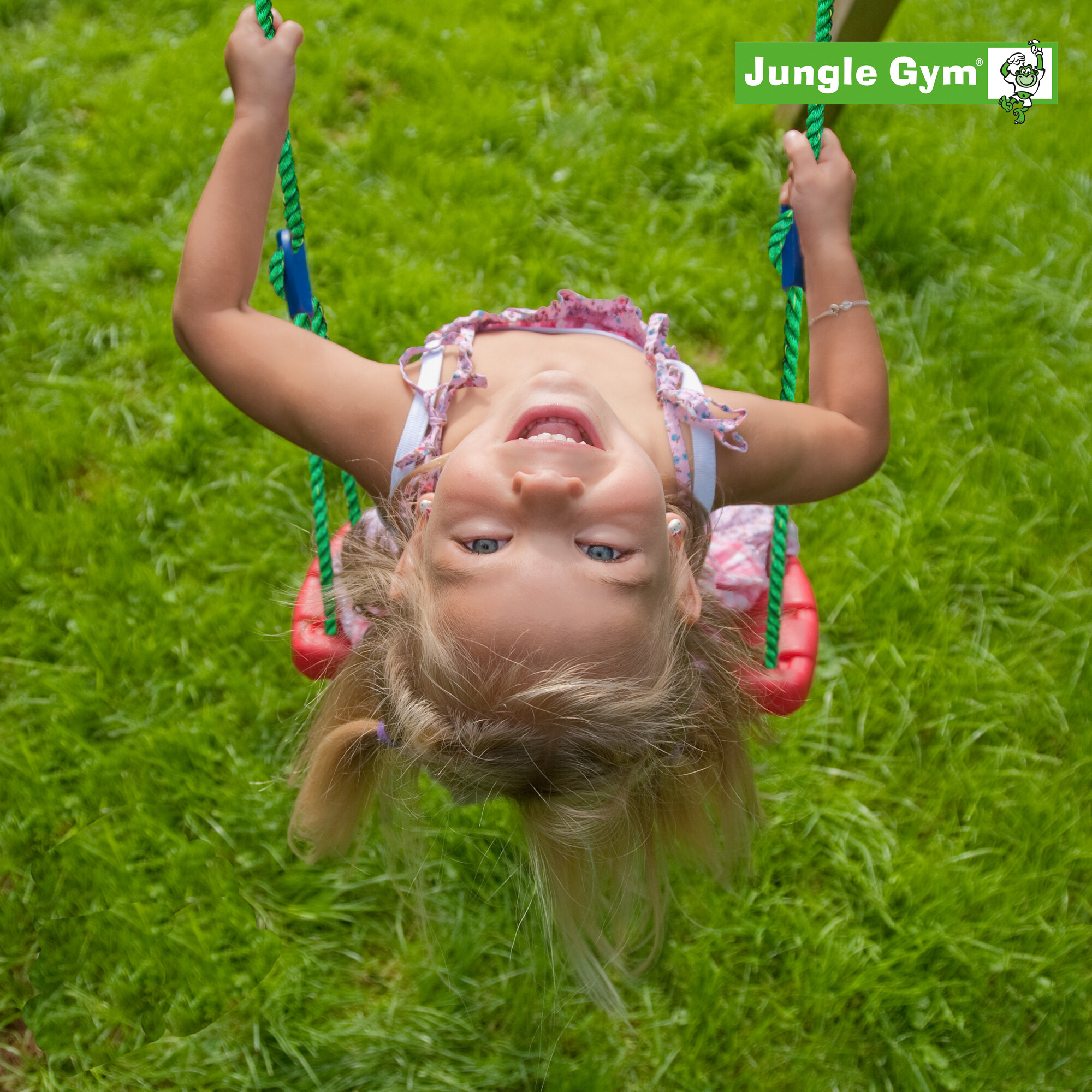 Swing sæde komplet kit, rød Jungle Gym