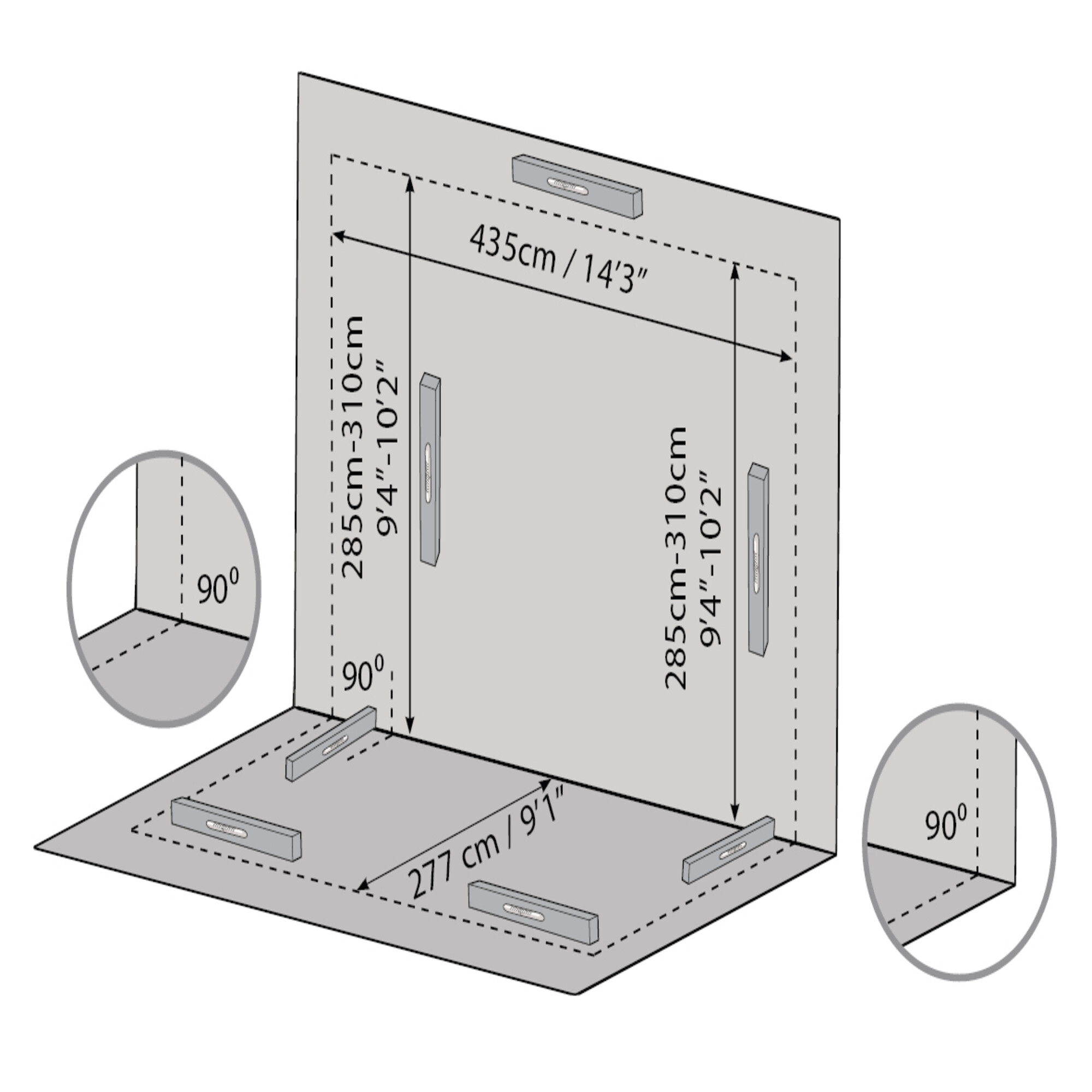 Udestue SanRemo 3 x 4,25 m, grå Palram - Canopia