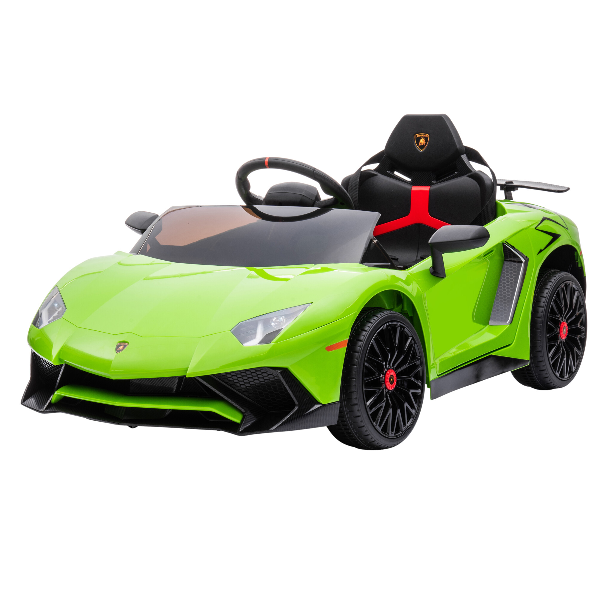 Elbil Lamborghini Aventador, 12V, limegrøn NORDIC PLAY