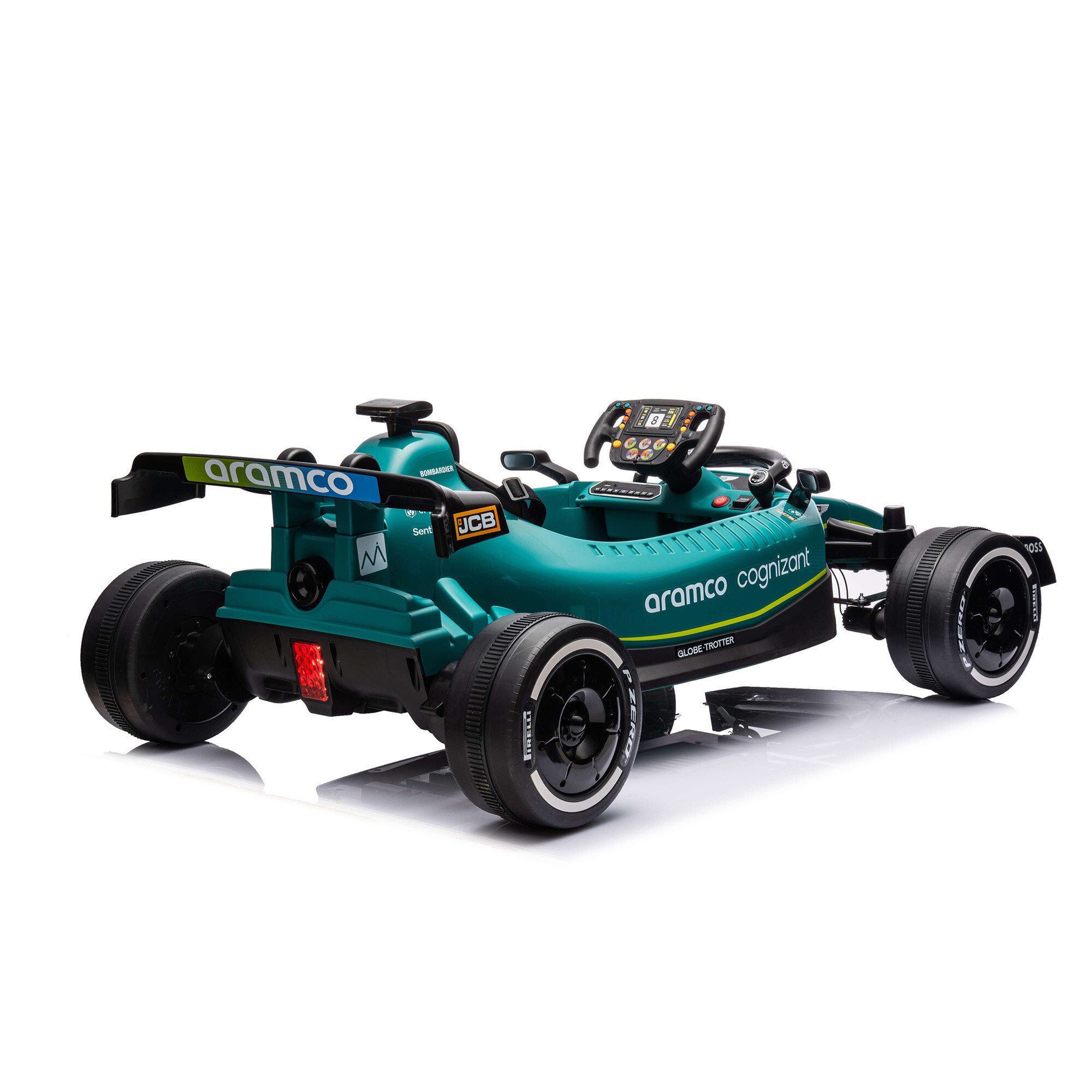 Elbil Formel 1 Aston Martin 4 x 12 motor, EVA hjul NORDIC PLAY