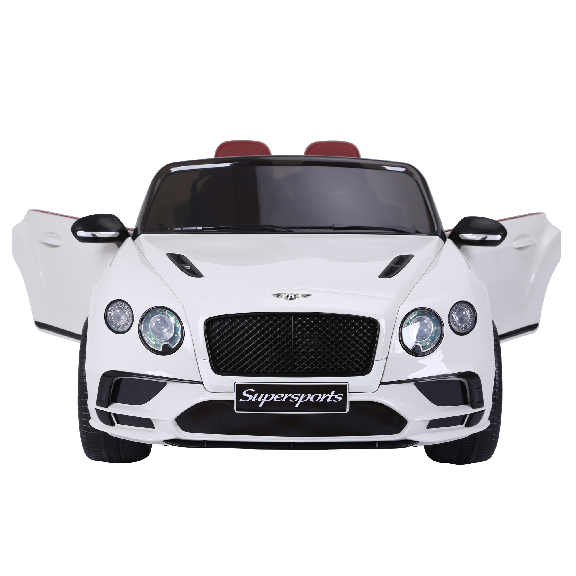 Electric car Bentley 2 persons, 2x6V, white with EVA tyres, NORDIC PLAY
