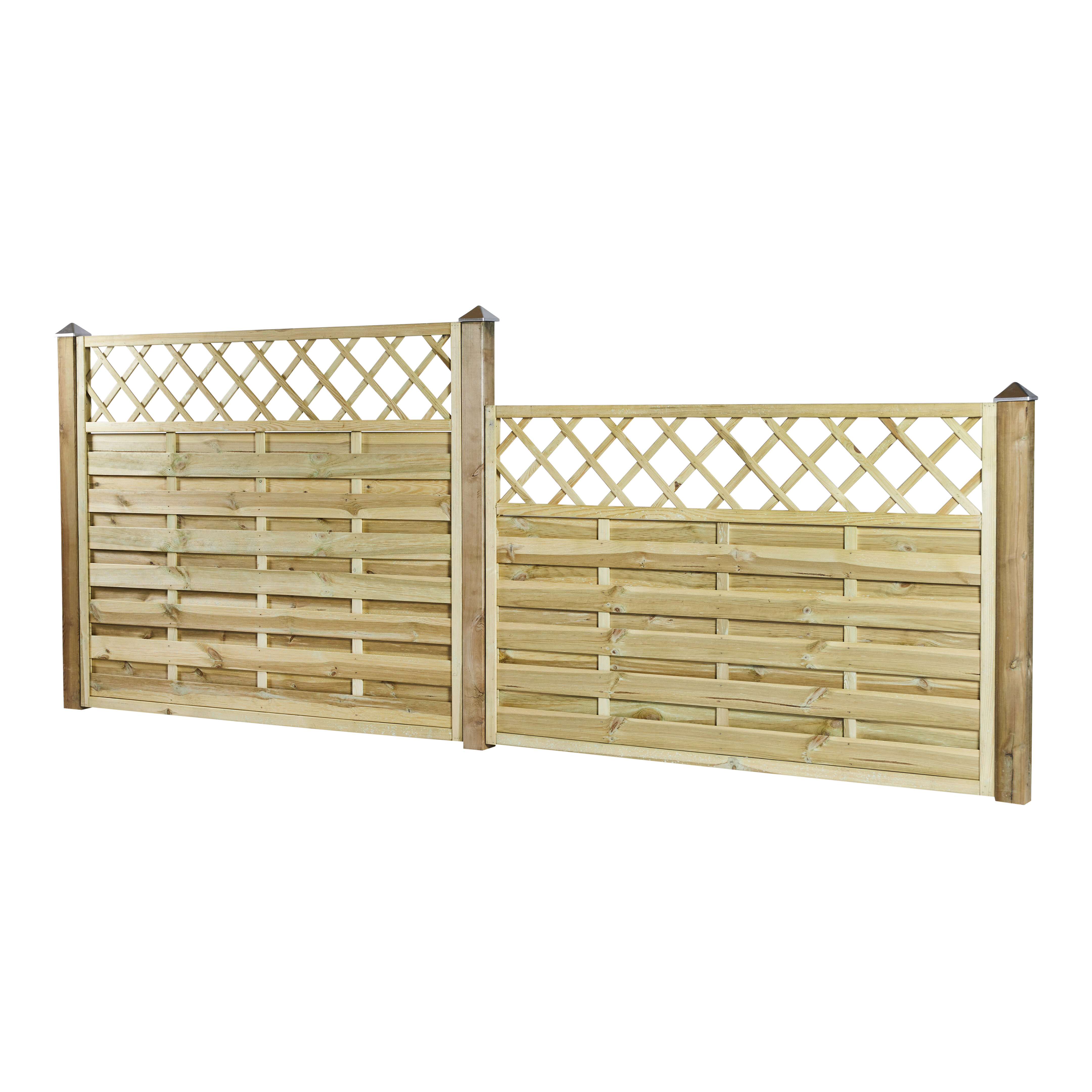 Tæthegn med Espalier 180 x 120 cm, trykimprægneret, NORDIC FENCE, SOLID