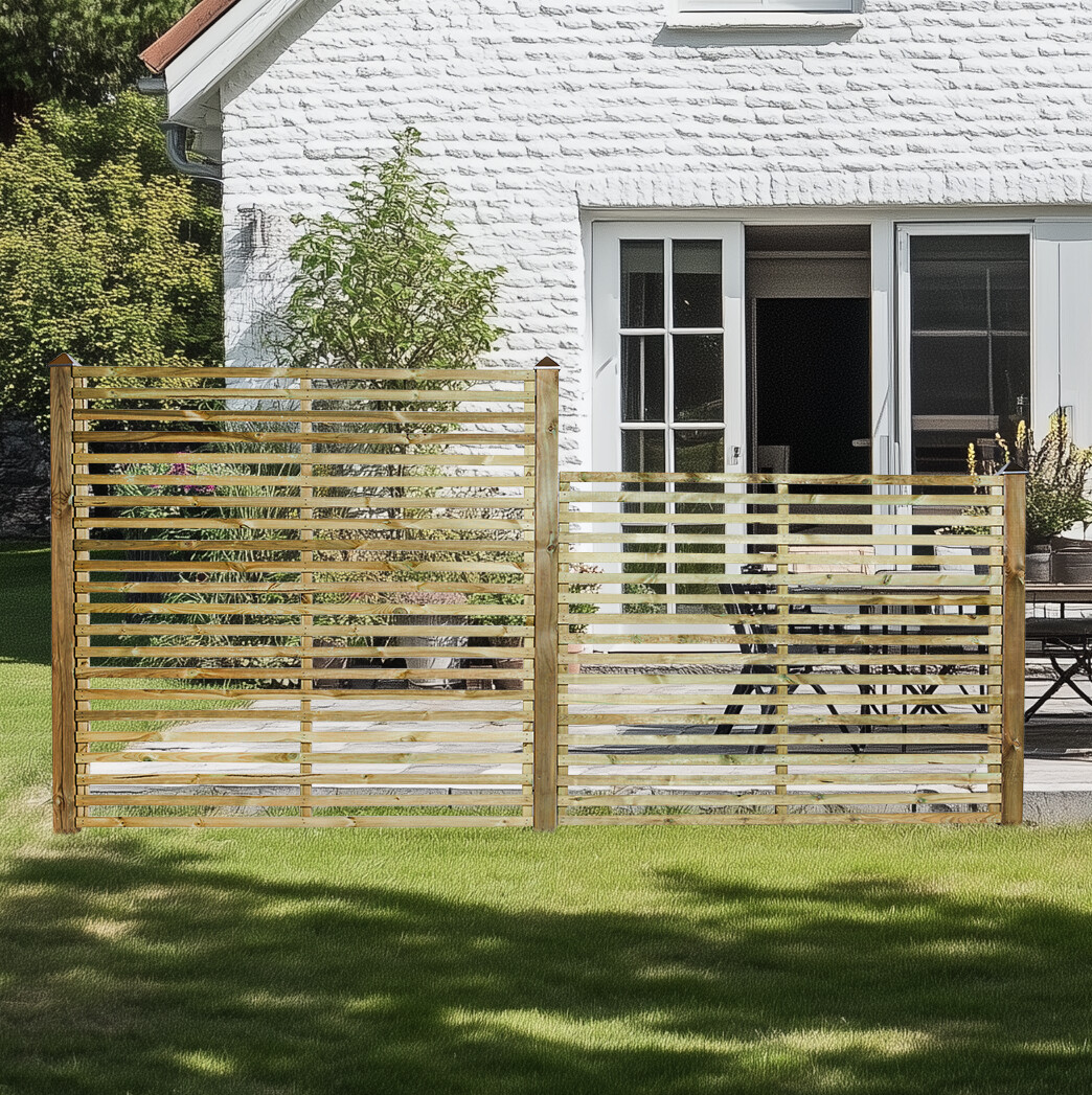 Jalousihegn 180 x 180 cm, trykimprægneret, NORDIC FENCE, JUTLANDIA