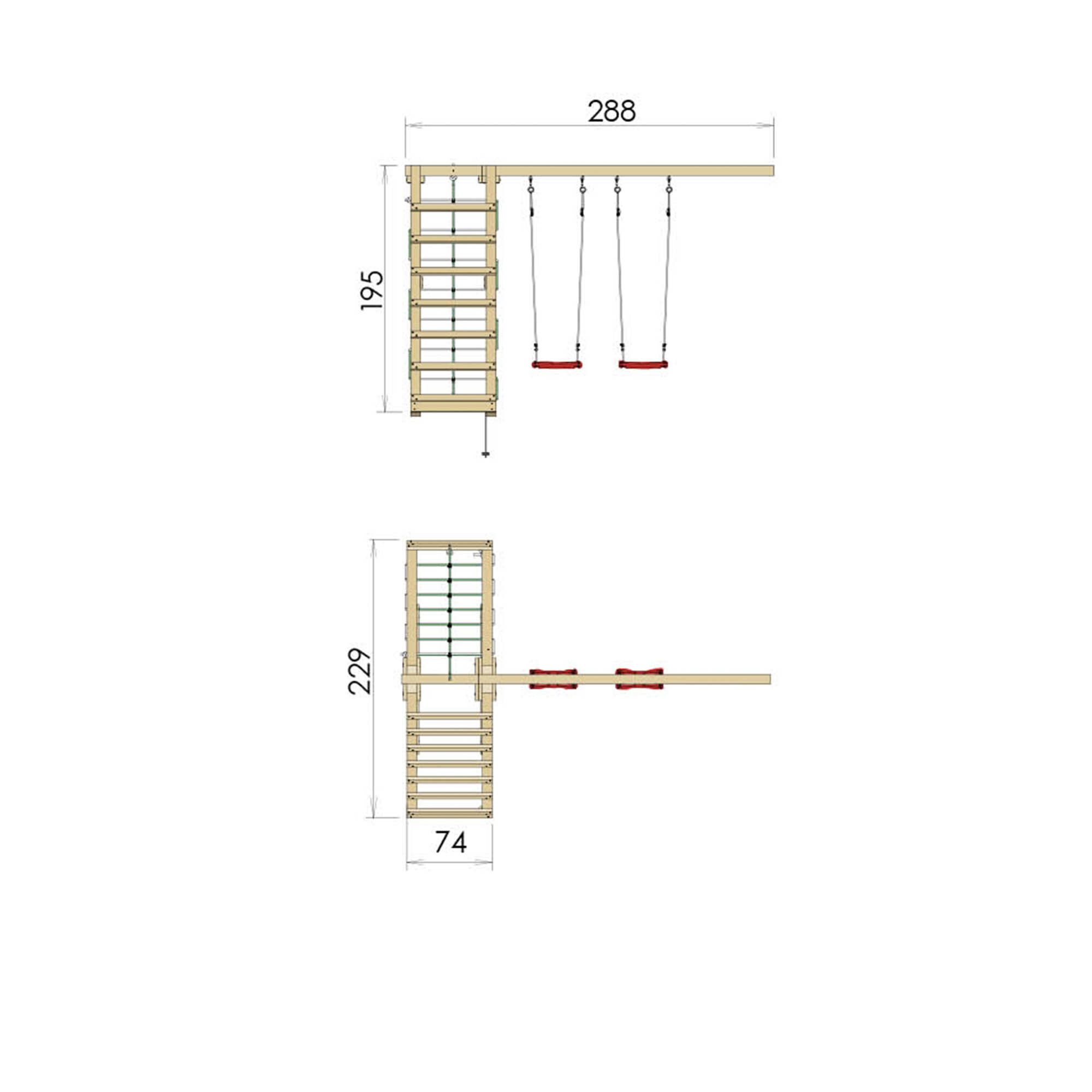 2-Climb Module 200 Jungle Gym