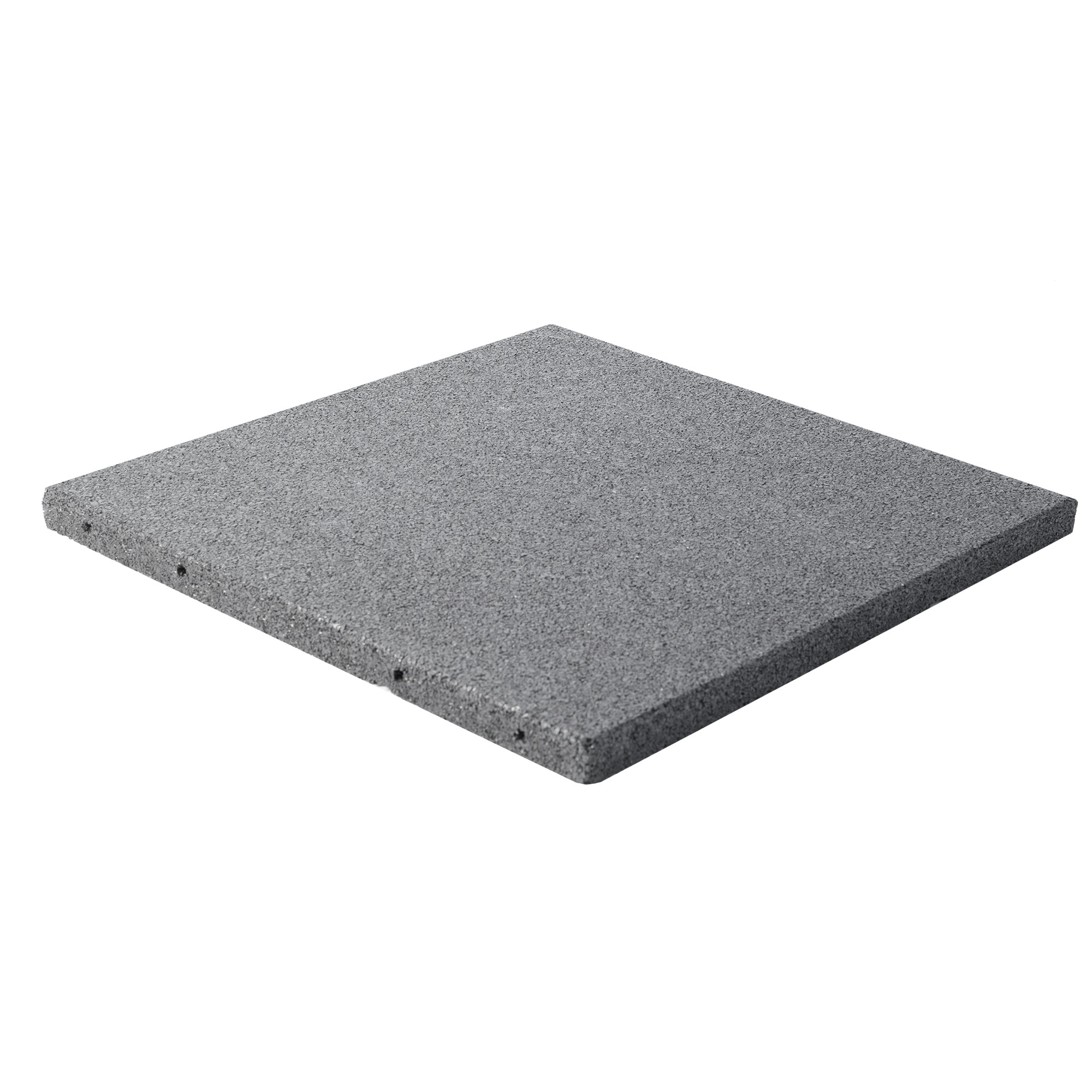 Rubber tile 500 x 500 x 30 mm gray NORDIC PLAY