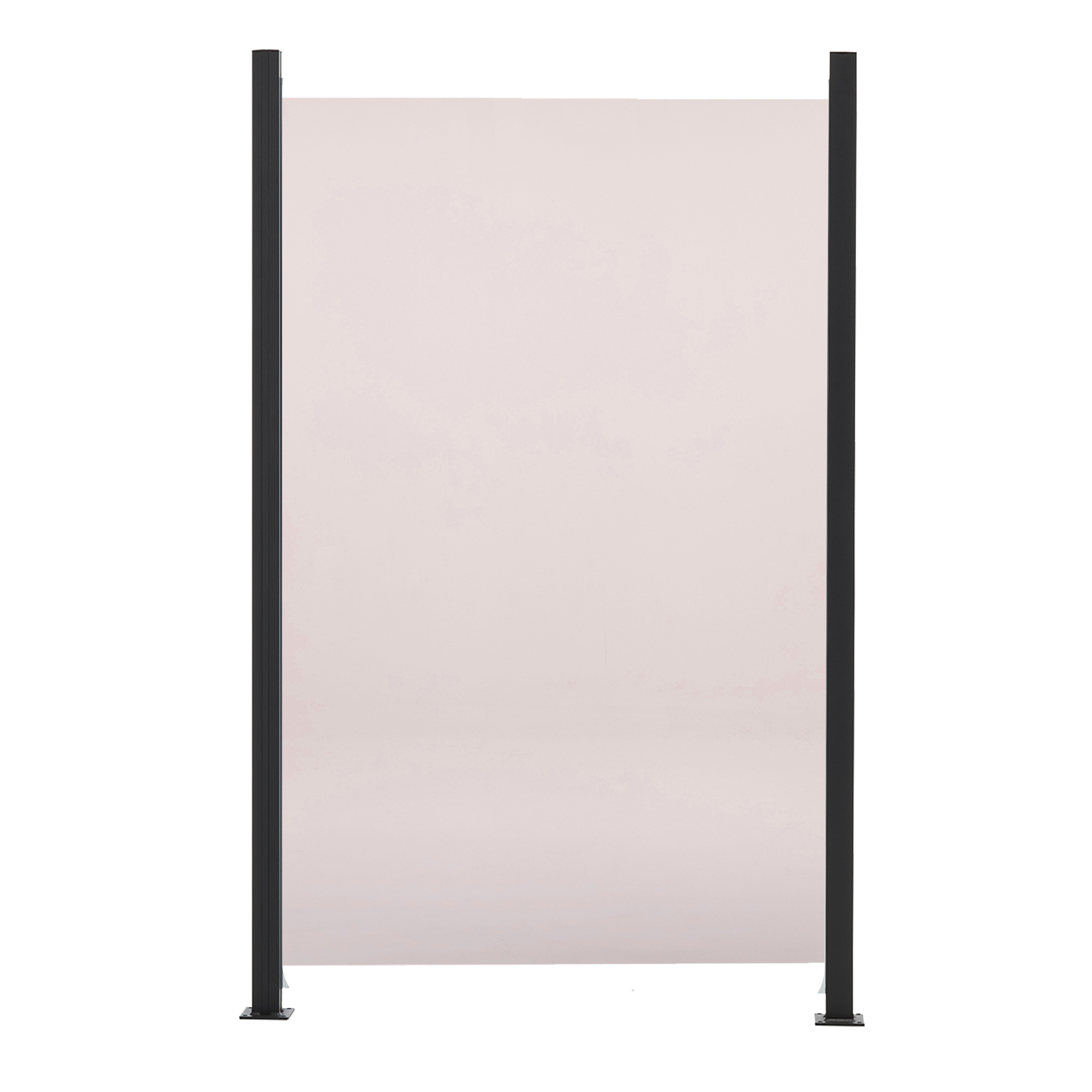 Glashegnspakke røgfarvet 100 x 150 cm 6 moduler + 7 stolper HORTUS