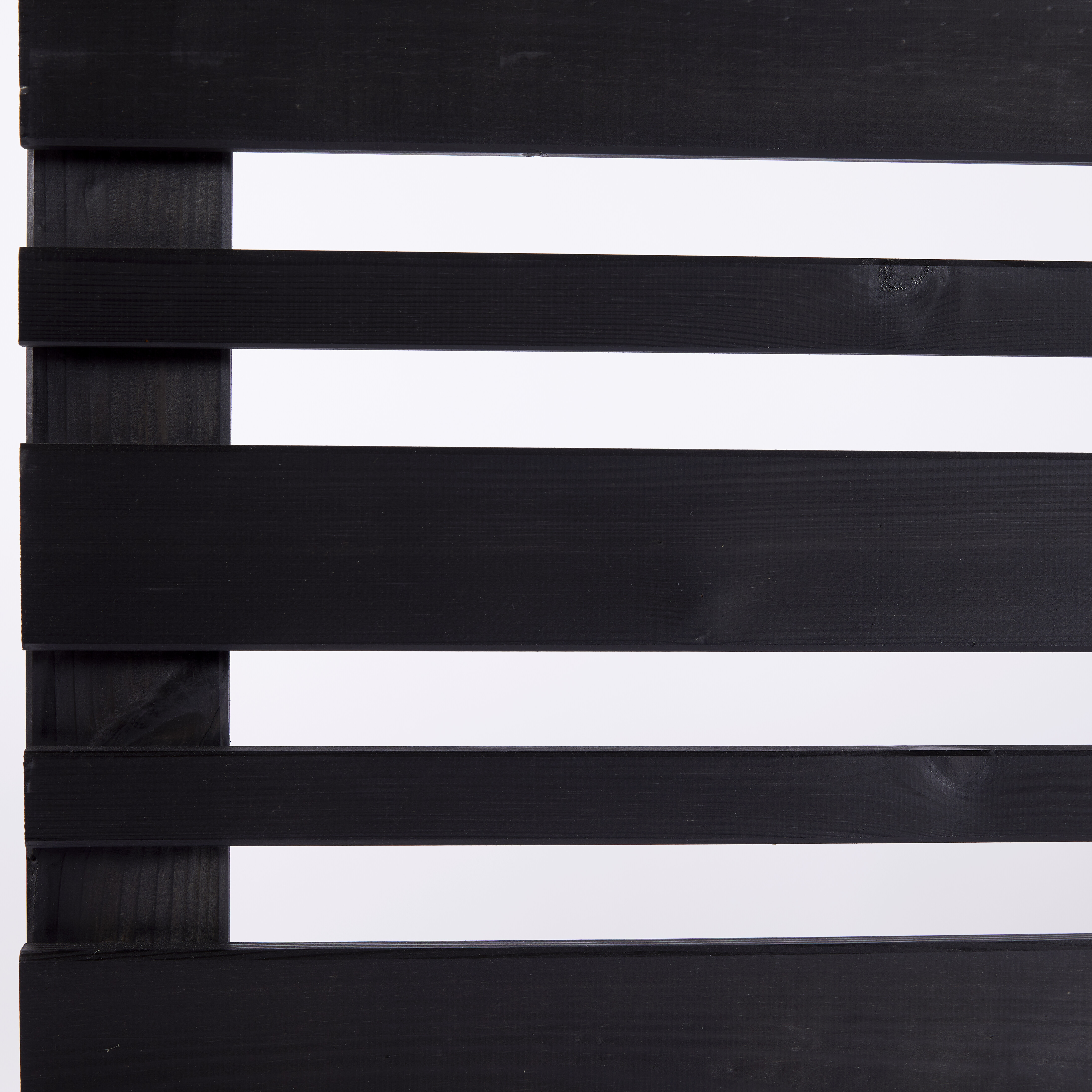 Læhegn 90 x 180 cm, sort grundmalet, NORDIC FENCE, SENSE
