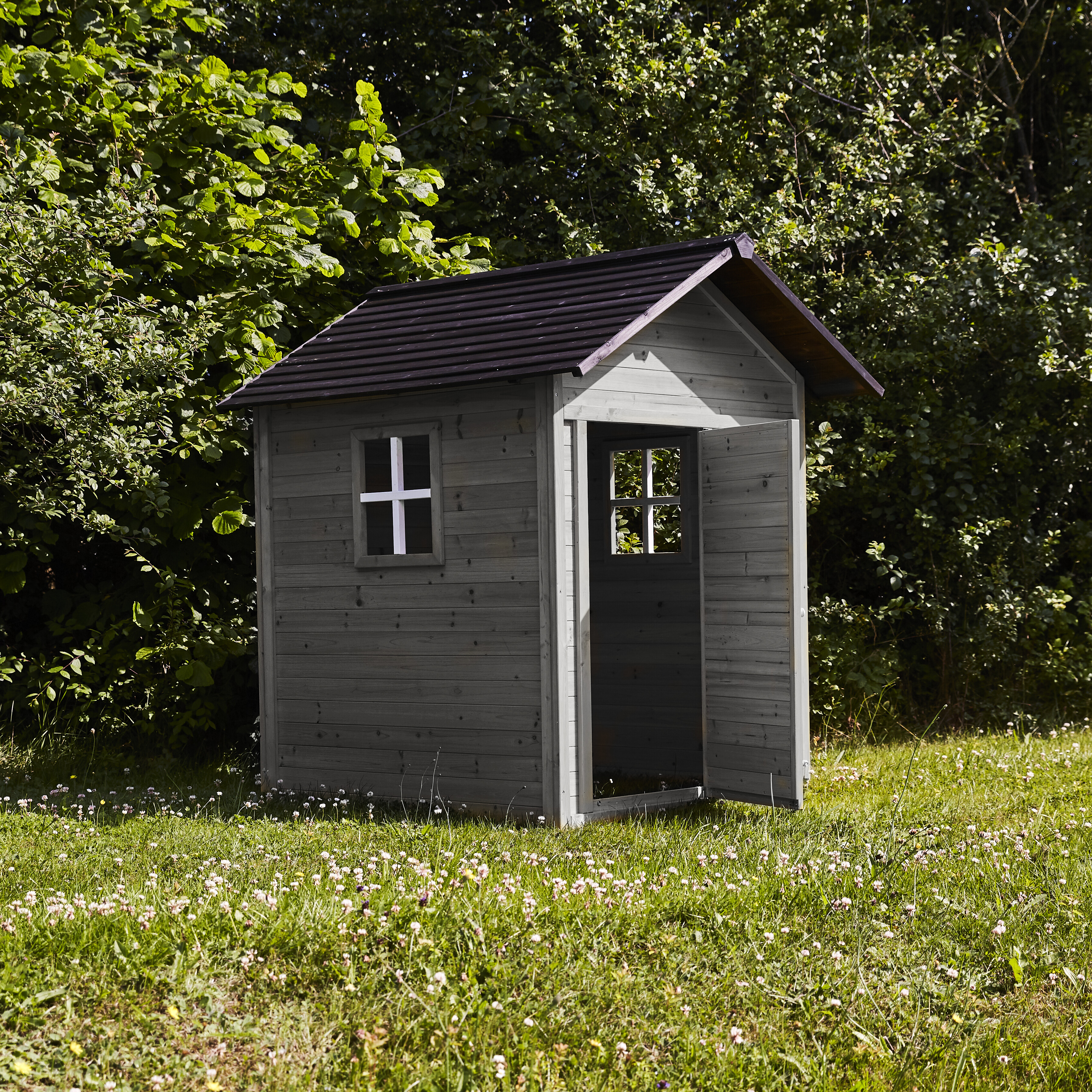 Playhouse gray/black 158 x 148 x 132 cm NORDIC PLAY