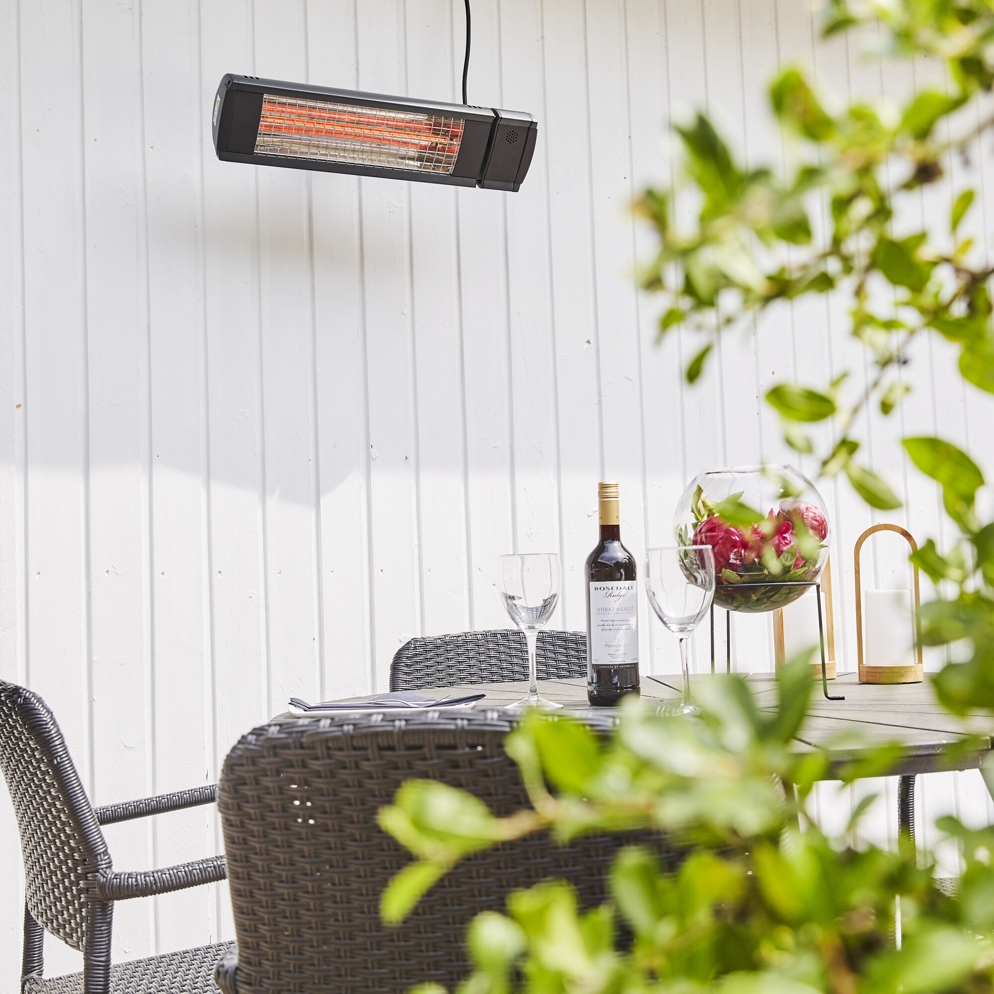 TerassilämmitinECO High-line 1500 W, titanium HEAT1