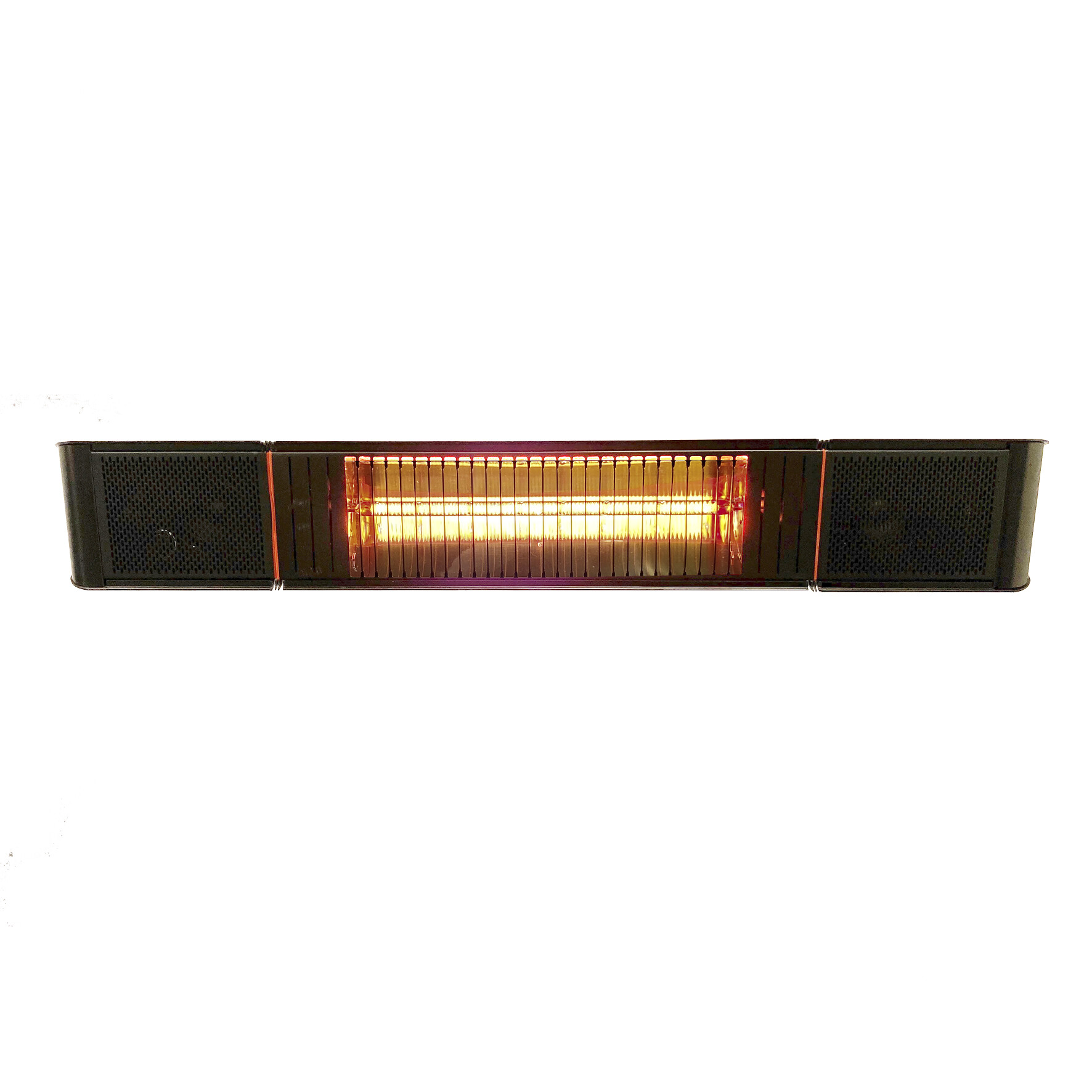 Terrassevarmer ECO pro-line 2000W, BT APP og højtalere HEAT1, sort