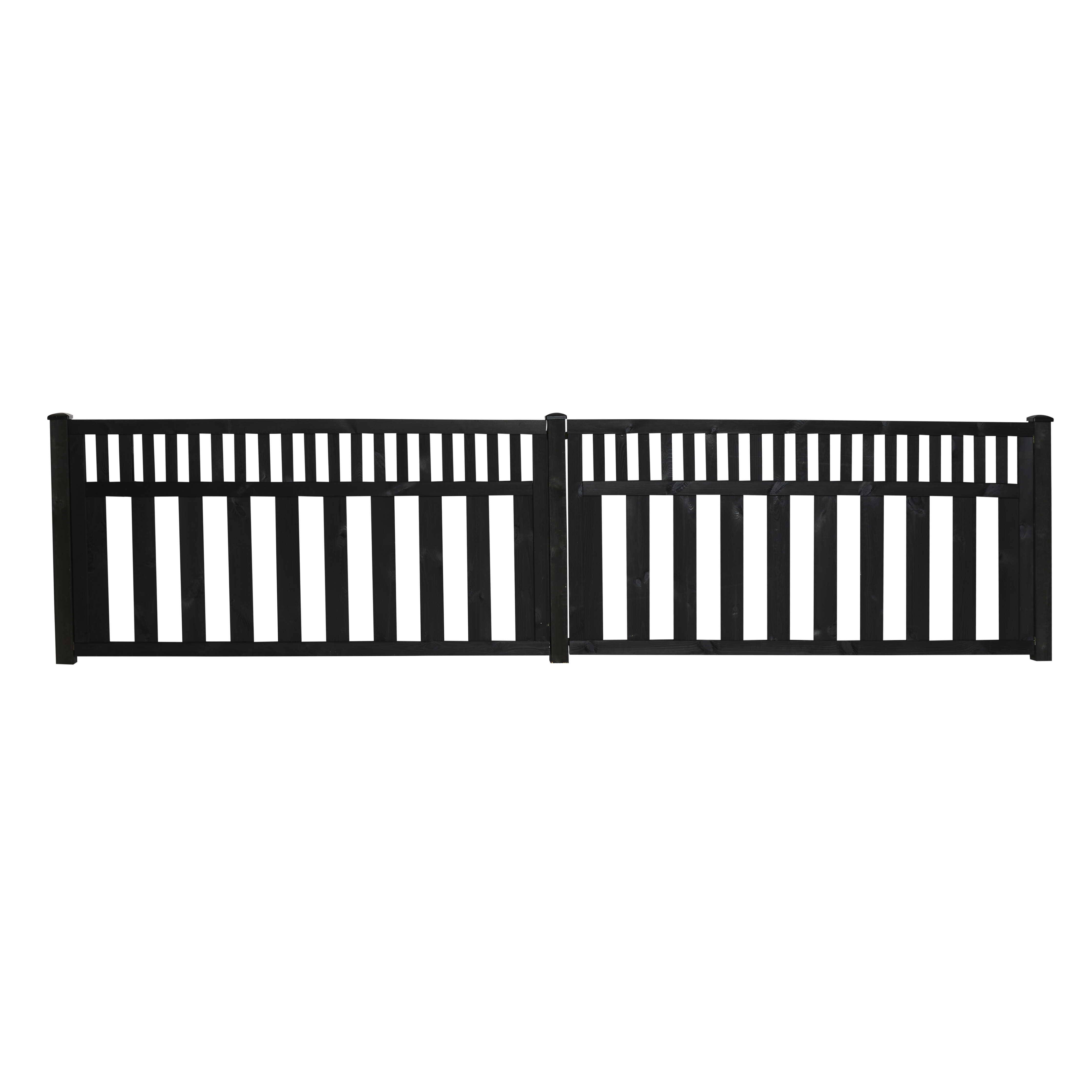 Forhavehegn 180 x 90 cm, grundmalet sort, NORDIC FENCE, Tendens