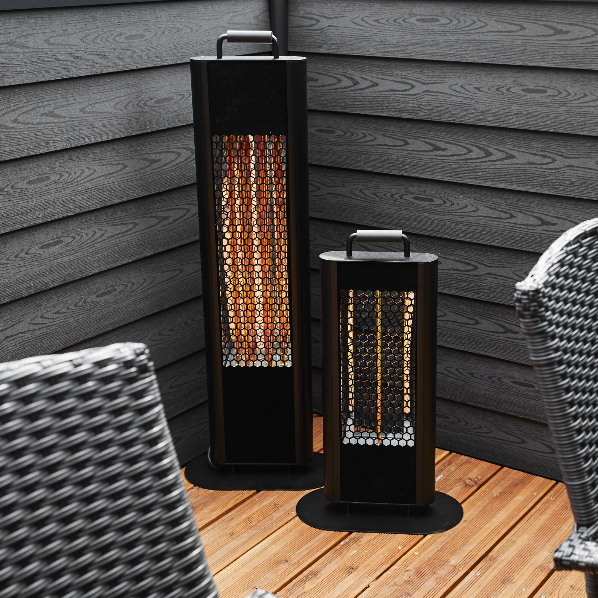 Patio heater ECO high-line 1200 W HEAT1, black