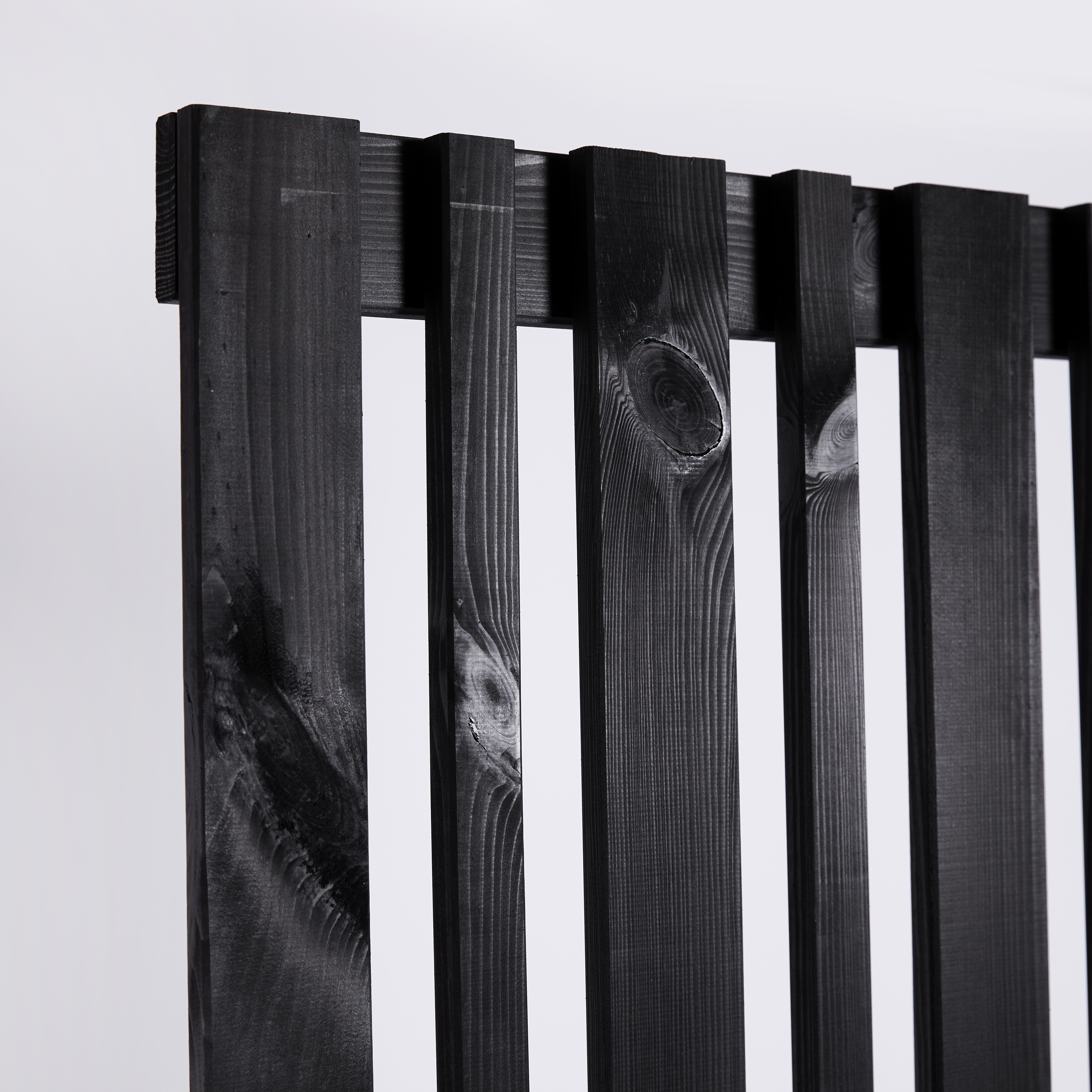 Læhegn 90 x 180 cm, sort grundmalet, NORDIC FENCE, SENSE
