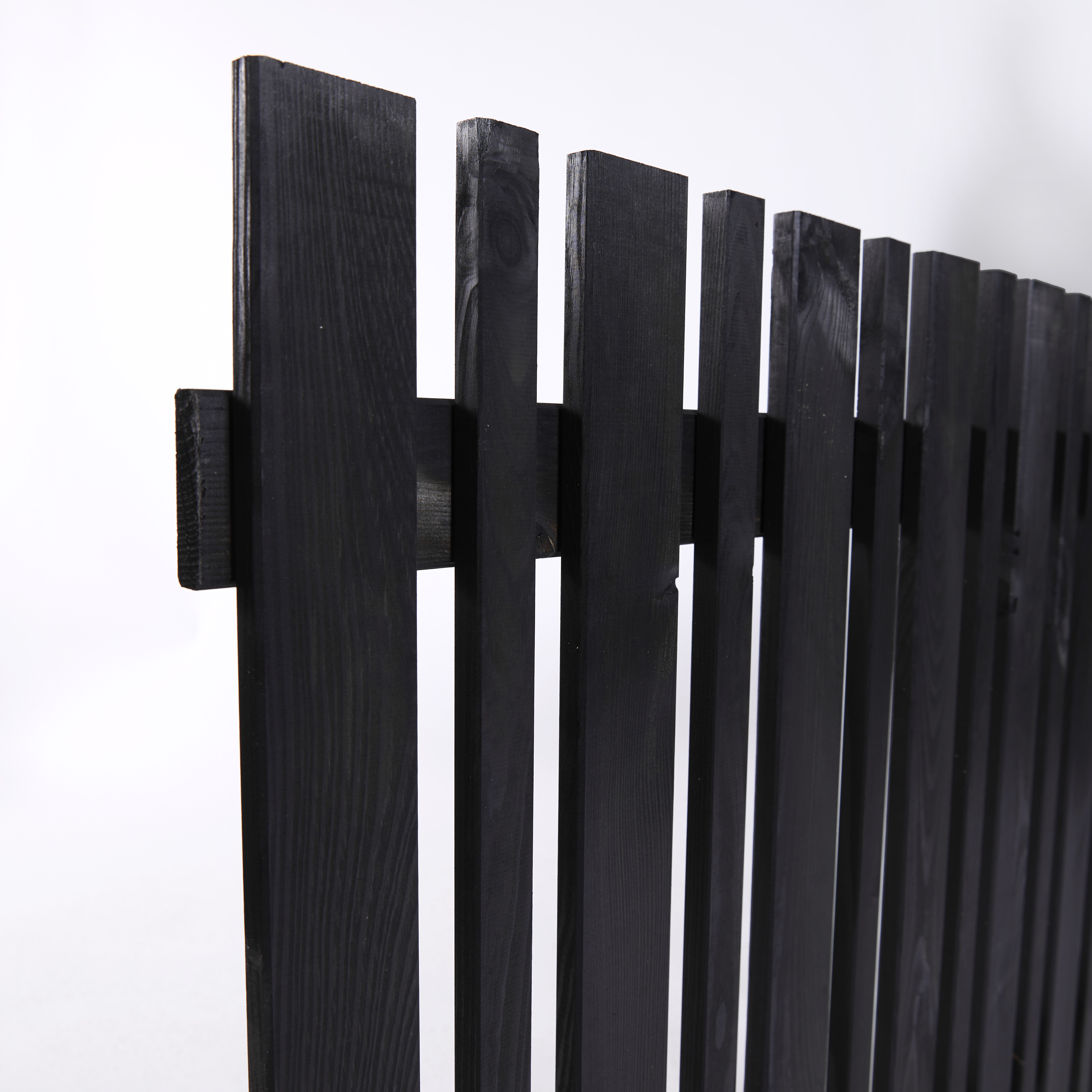 Forhave låge 100 x 80 cm, grundmalet sort, NORDIC FENCE, SENSE