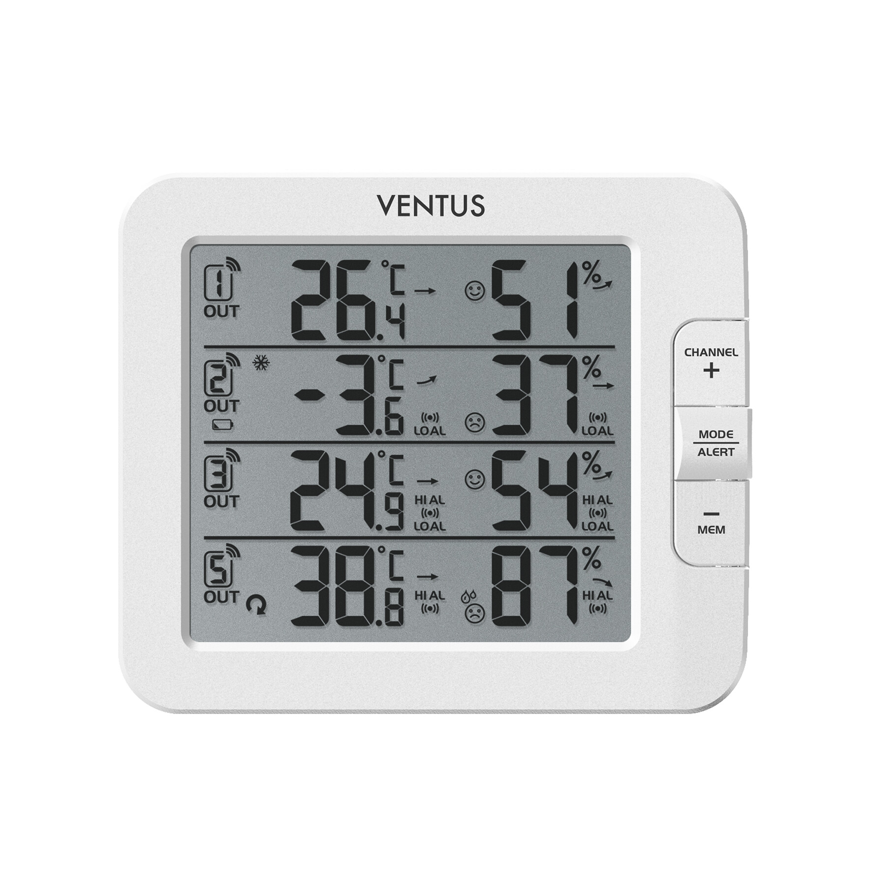 Vejrstation med 3 sensorer W210 VENTUS 