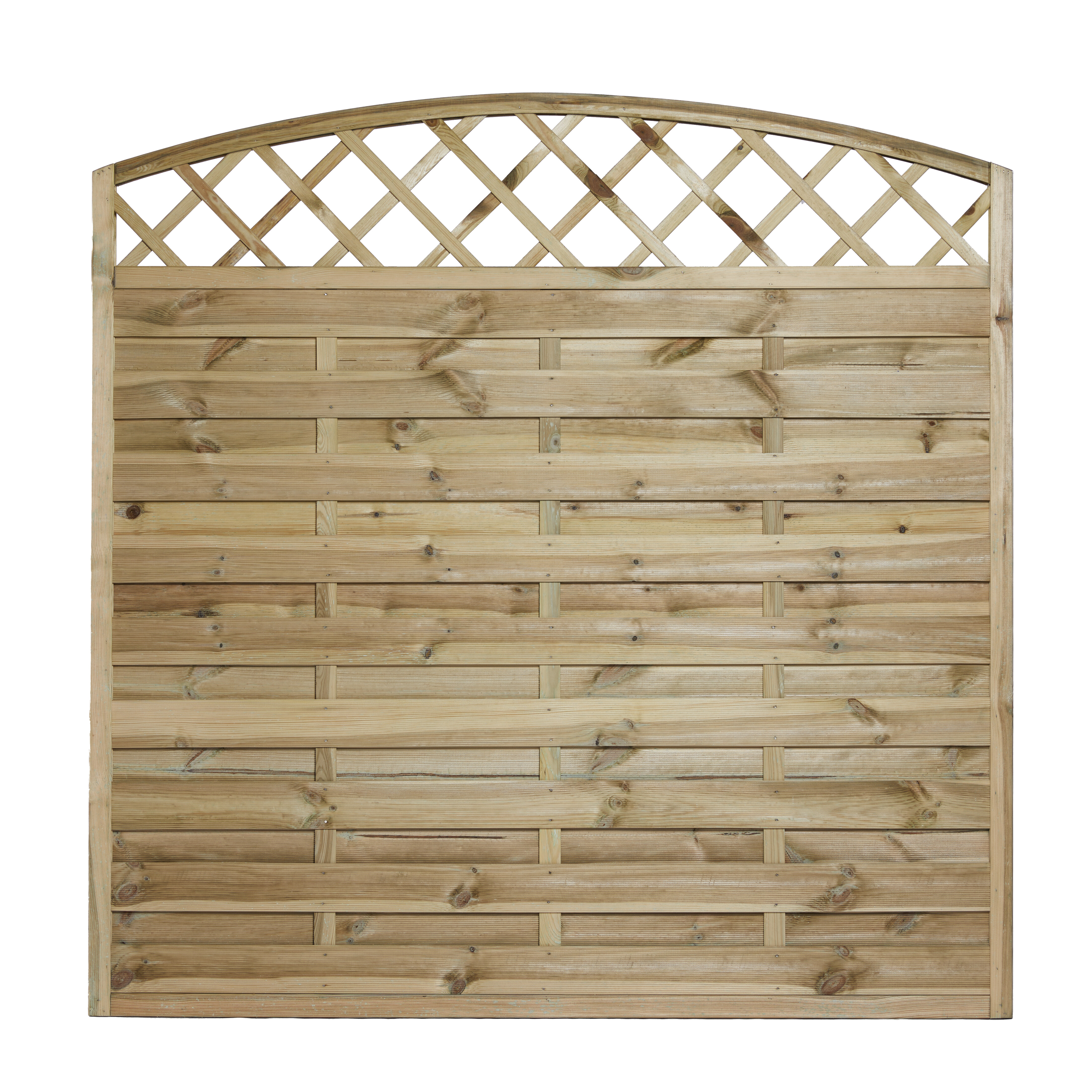 Tæthegn med espalier 180 x 165/180 cm, trykimprægneret, NORDIC FENCE, SOLID