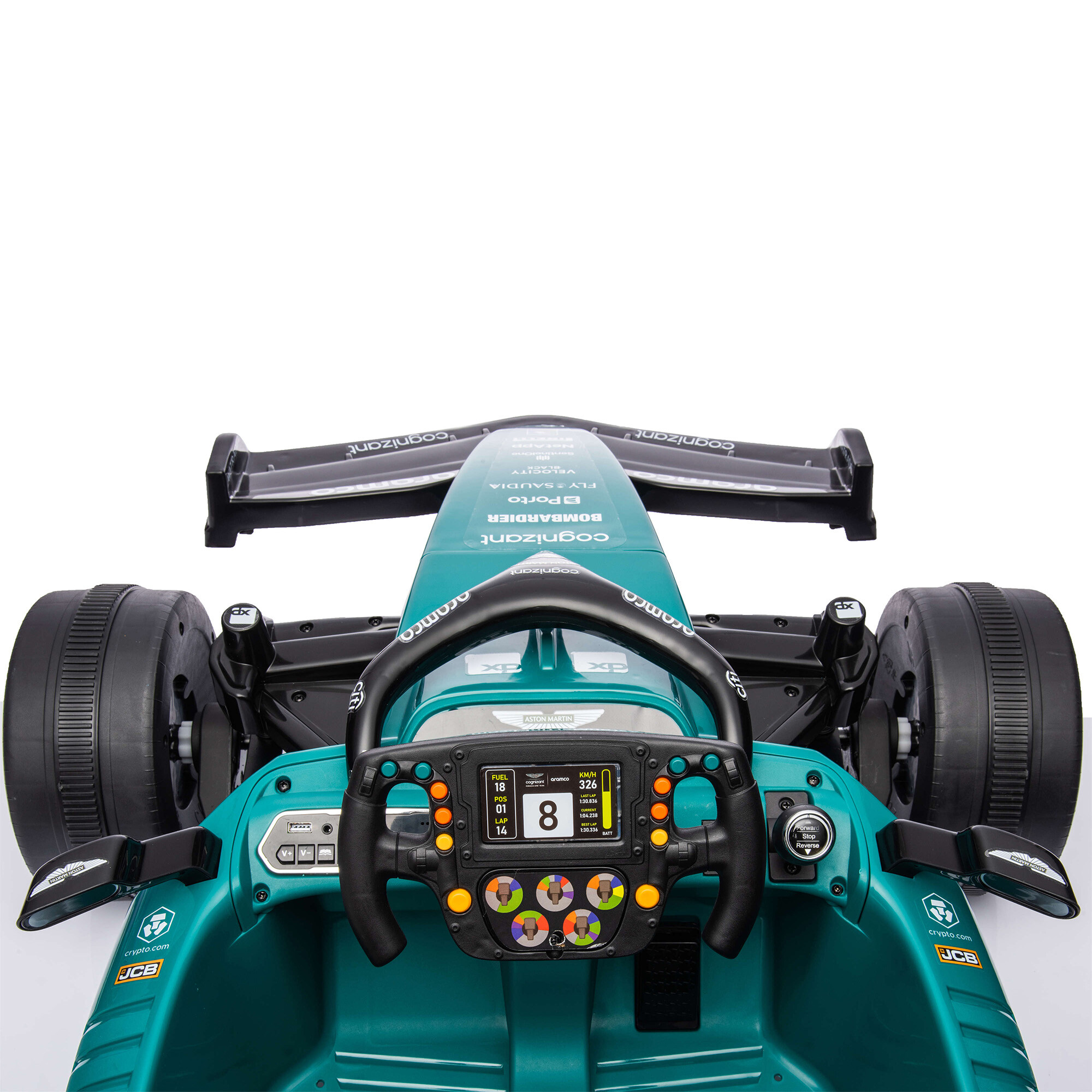 Elbil Formel 1 Aston Martin 4 x 12 motor, EVA hjul NORDIC PLAY