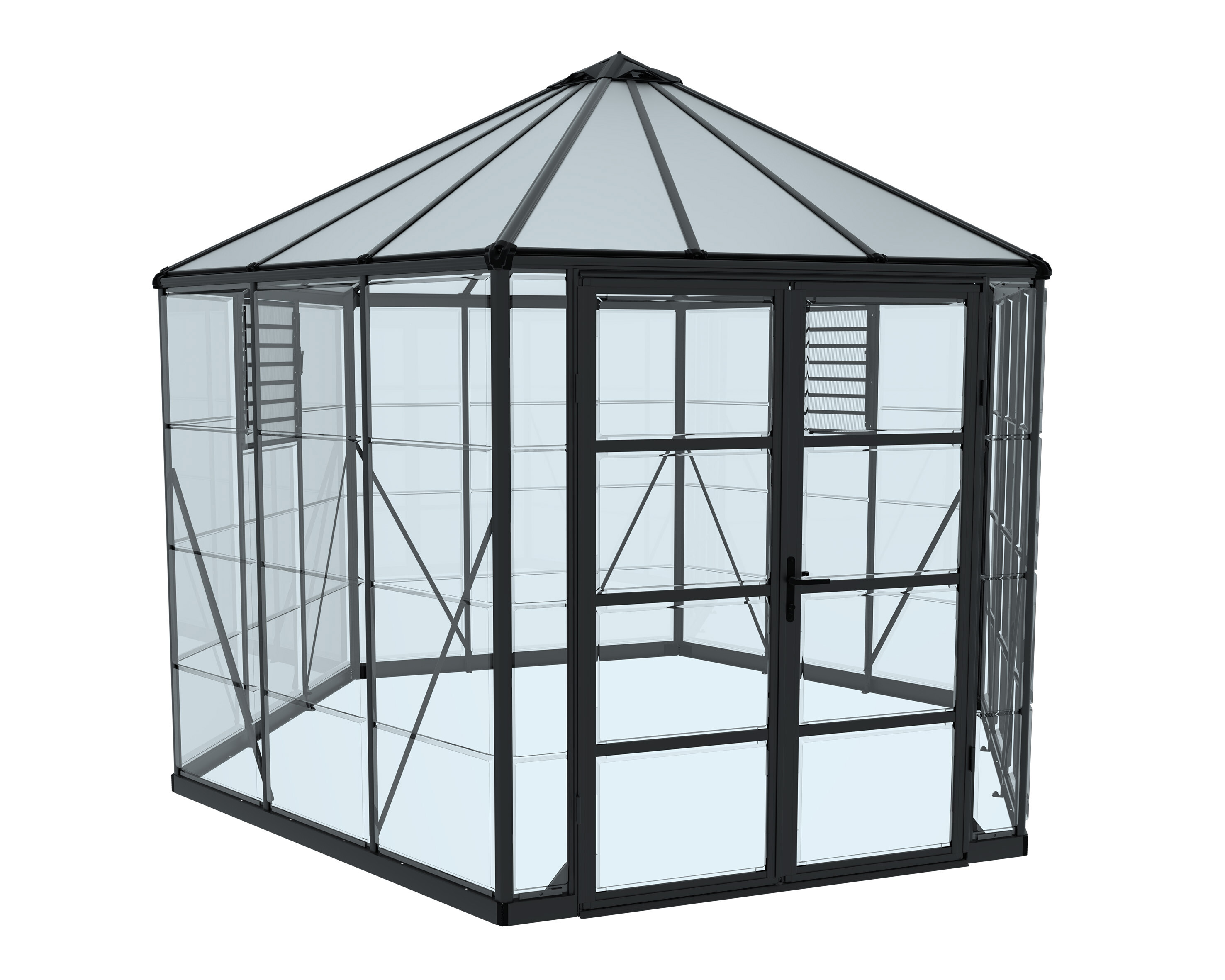 Hexagonal greenhouse Oasis 8,6 m2 Palram - Canopia