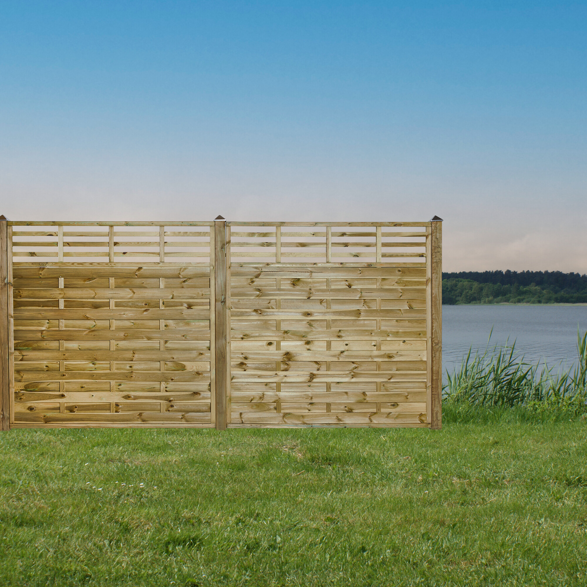 Læhegn, 90 x 180 cm, trykimprægneret, NORDIC FENCE, STRAIGHT